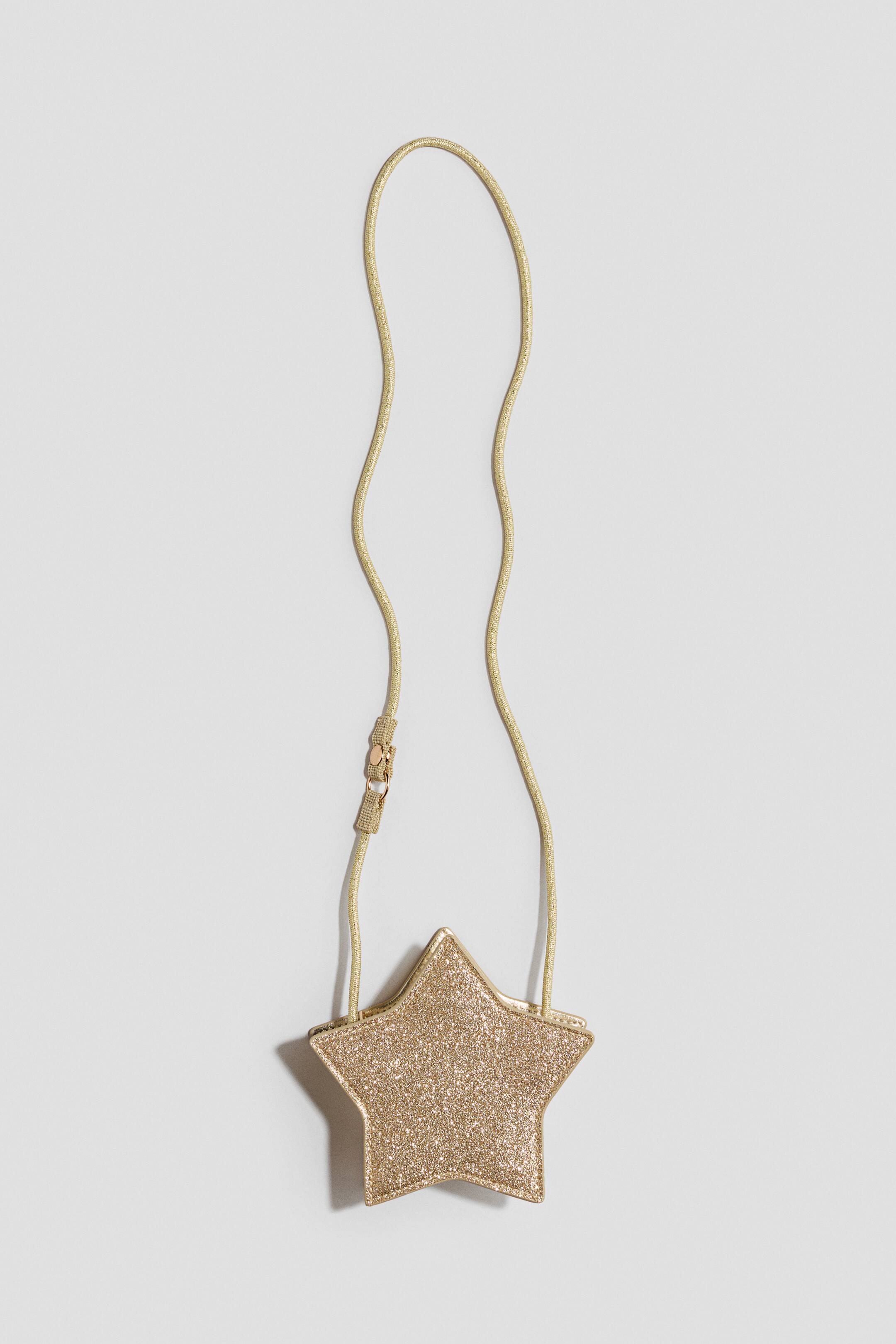 View larger image: Glittery crossbody bag - Gold-coloured/Star - Kids | H&M 1