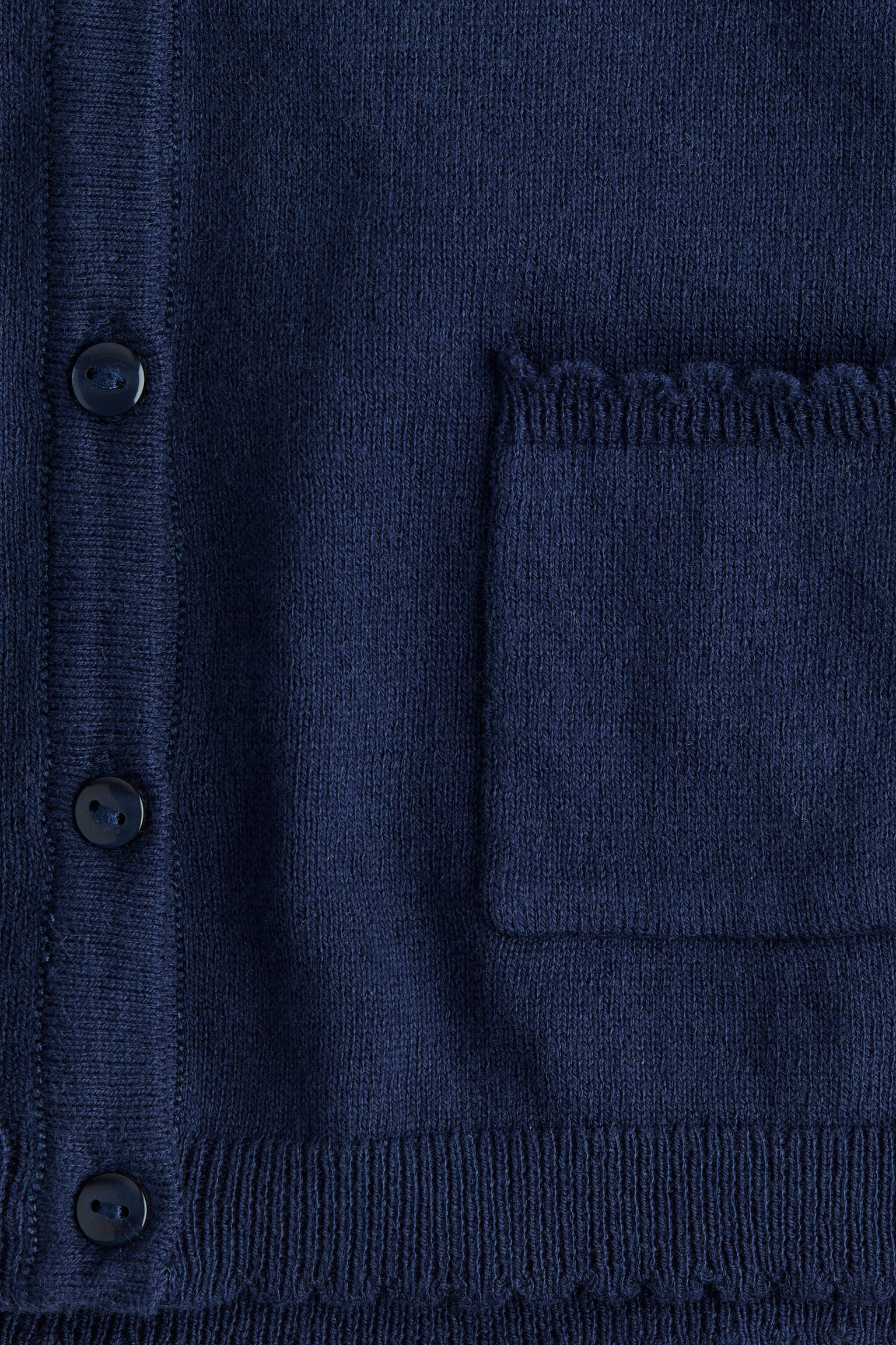 Детский кардиган H&M Cotton, цвет: Тёмный синий — фото 4