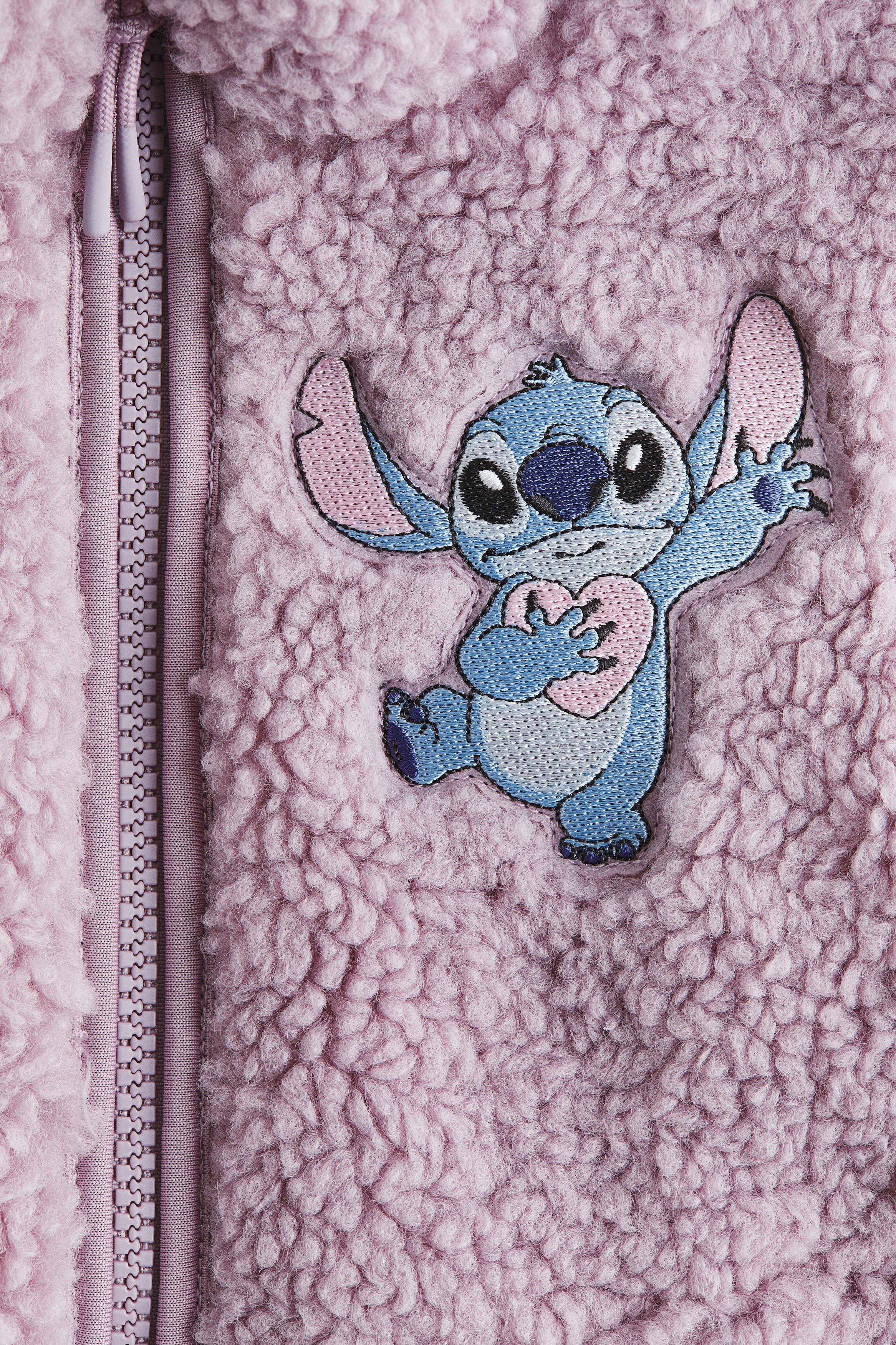 Light beige/Minnie Mouse Motif-Detail Teddy Fleece Vest for kids