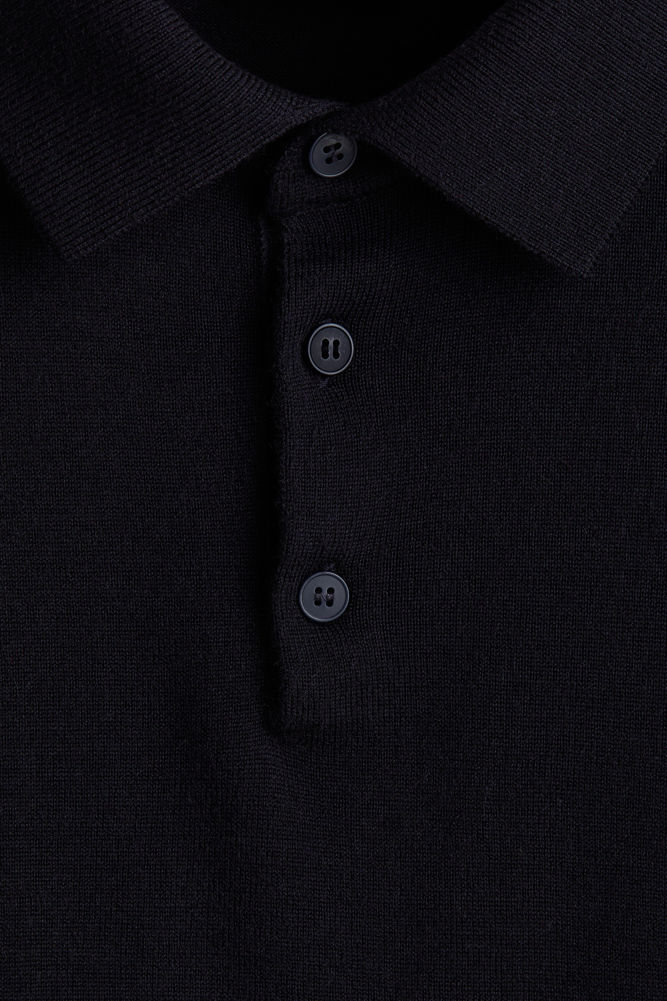 Regular Fit Merino wool polo shirt
