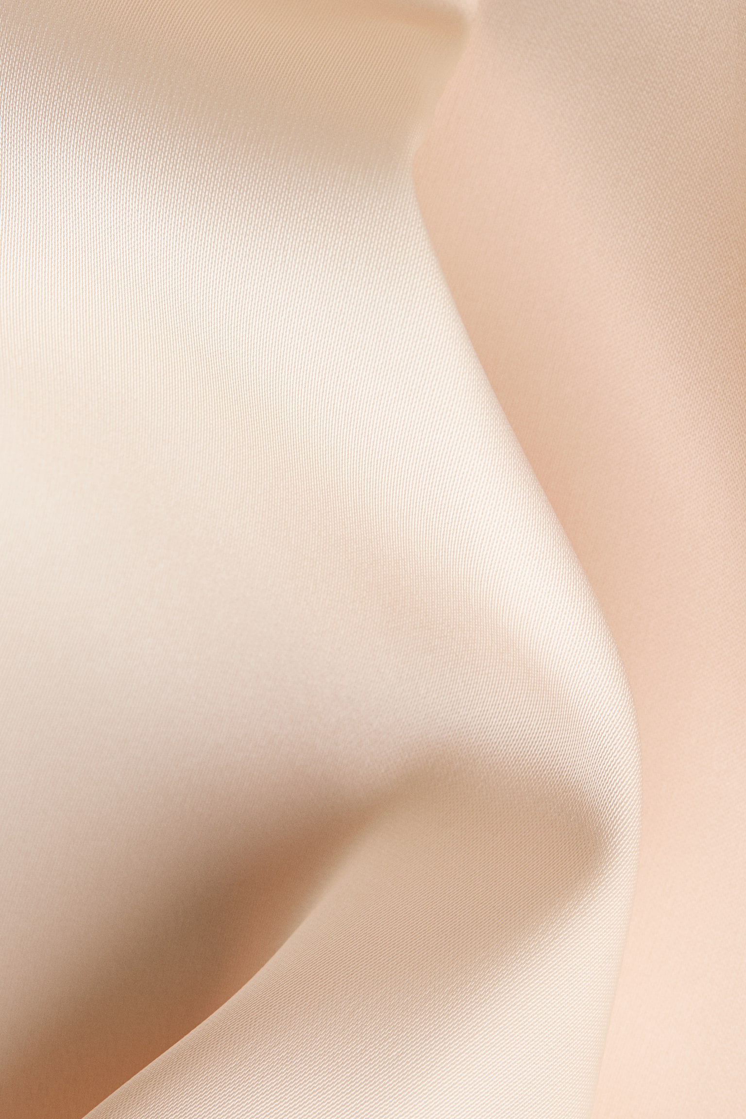 Shawl-detail satin blouse - 6