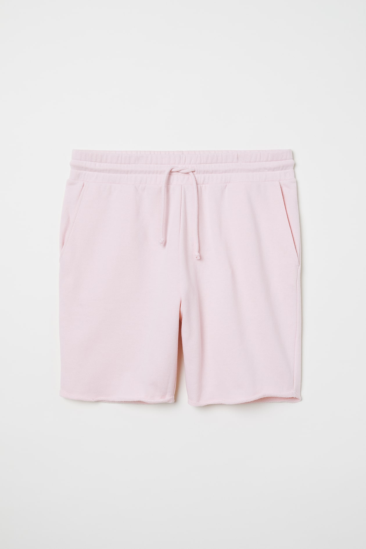 Raw-edged Sweatshorts - Light pink - Men | H&M US