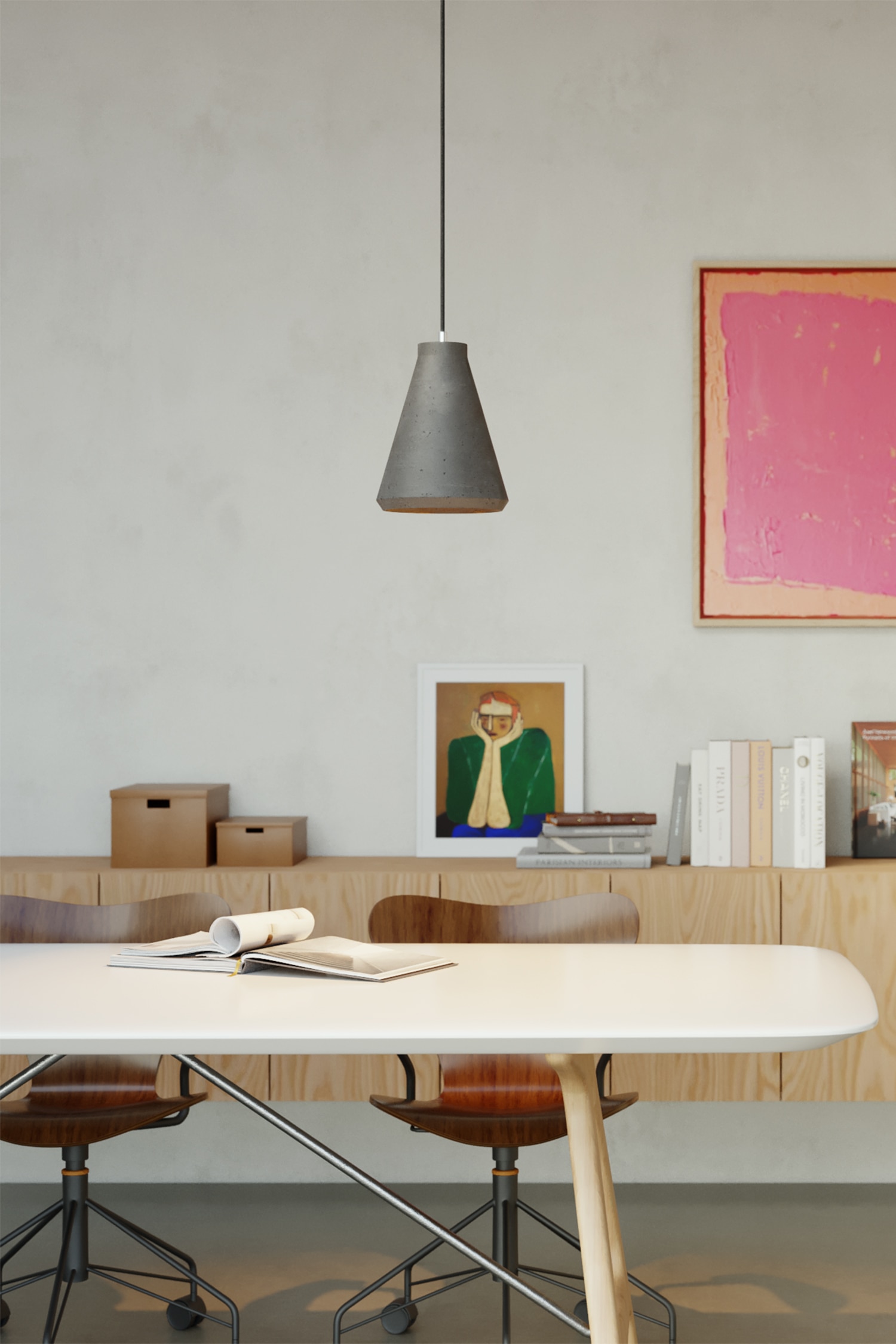 Imbuto Deckenlampe Mit Glühbirne - Dunkelgrau