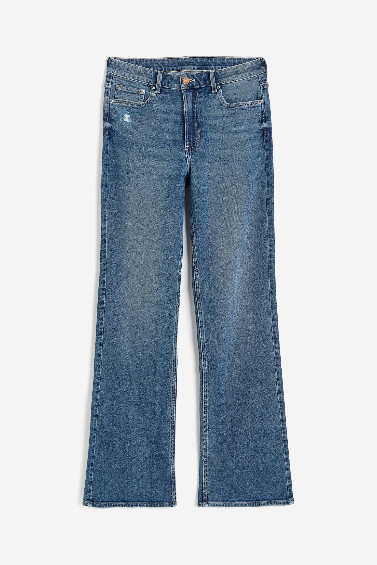 Bootcut High Jeans - Denim blue/Black - 1