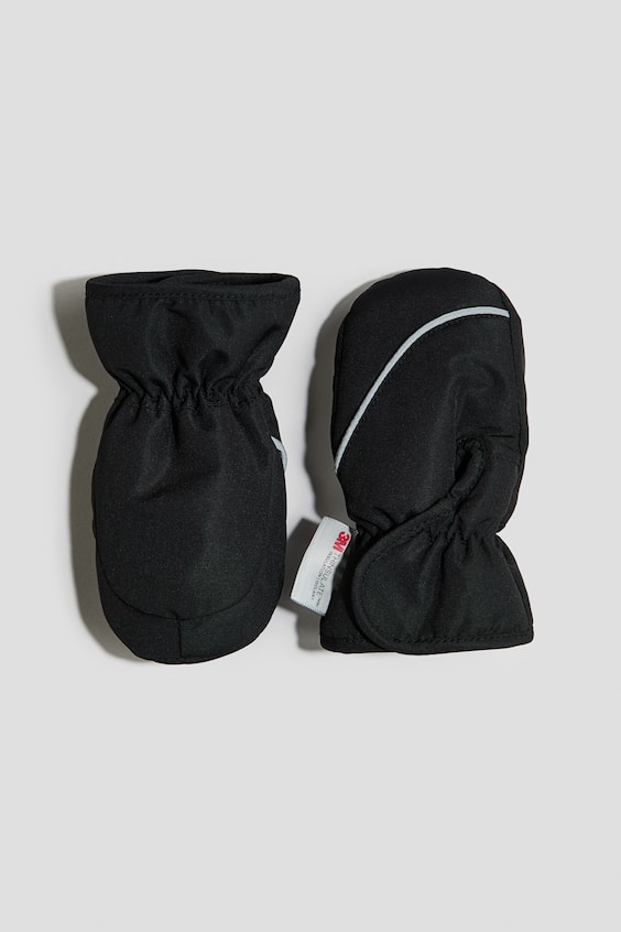 Детские перчатки H&M Water-Repellent Mittens, цвет: Чёрный