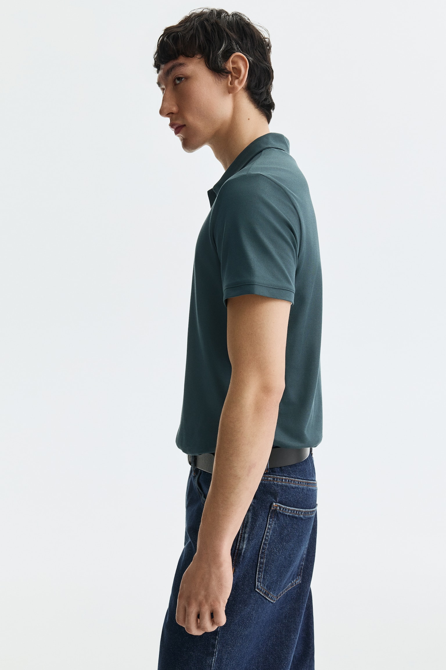 COOLMAX® Slim Fit Polo shirt-Teal - 5