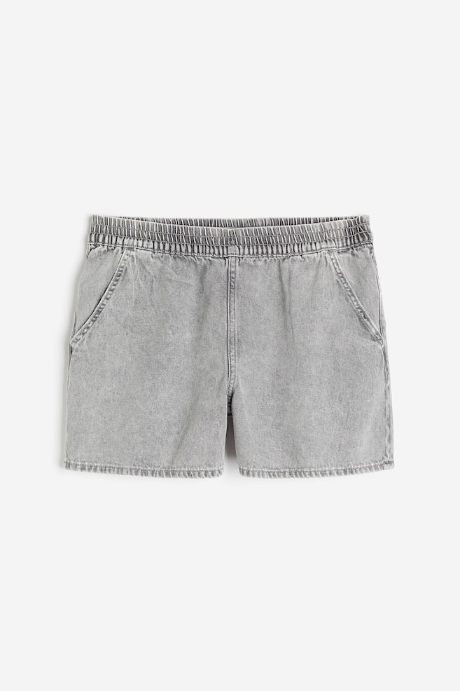 Shorts de denim - Gris claro/Negro - 1