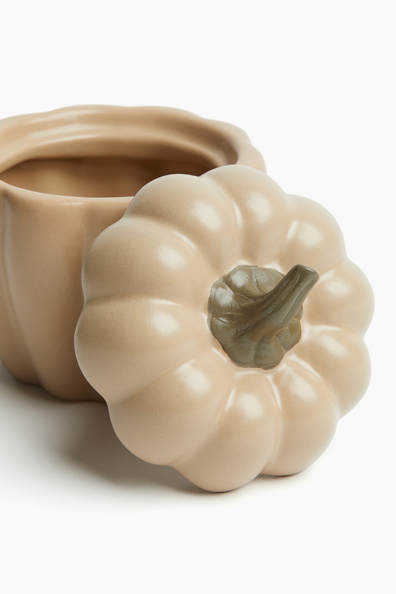 Stoneware box - Beige/Pumpkin/Black - 2