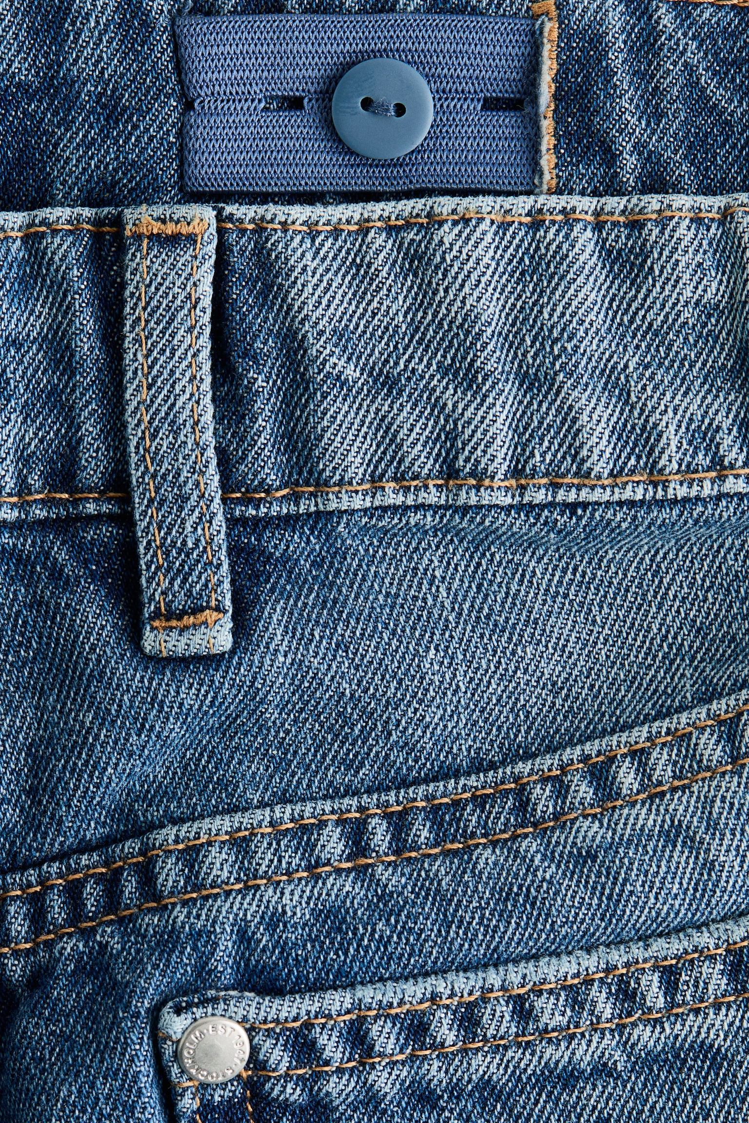 Детские джинсы H&M Loose-Fit, цвет: Джинсовый синий — фото 2