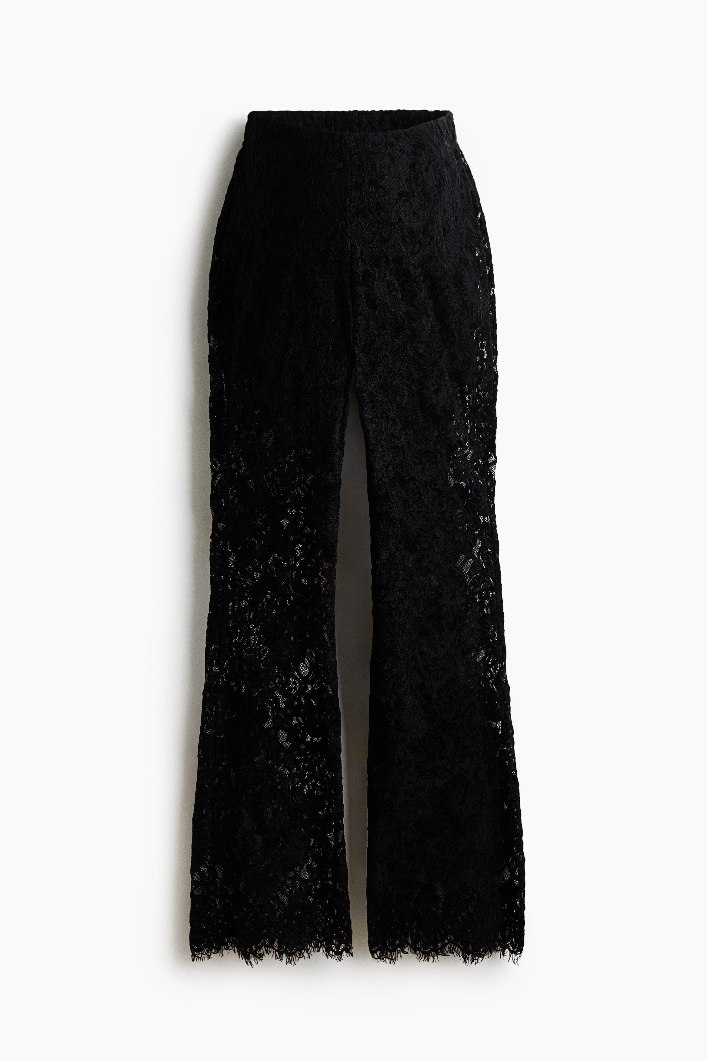 MAMA Flared lace trousers