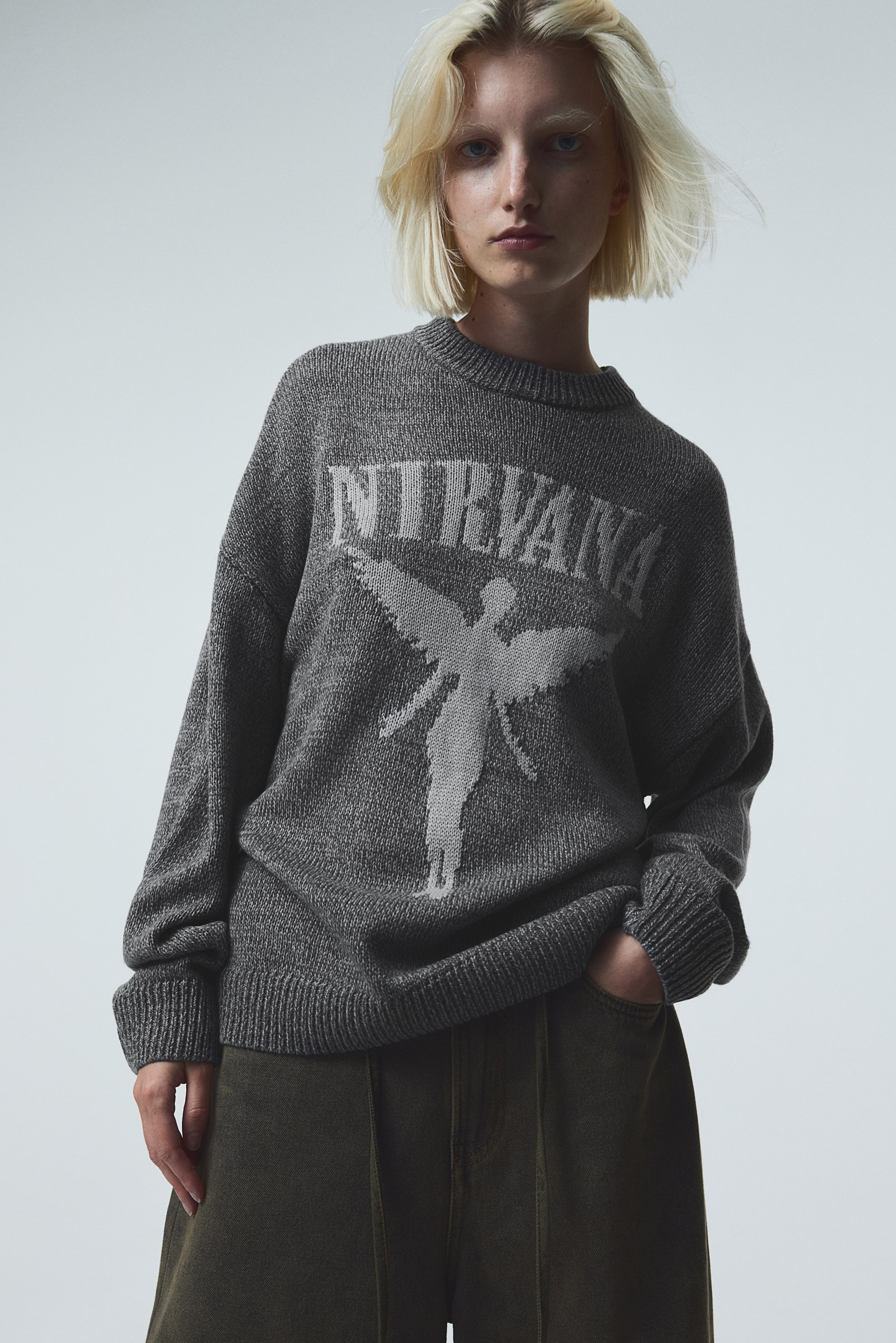 Jacquard-knit Sweater