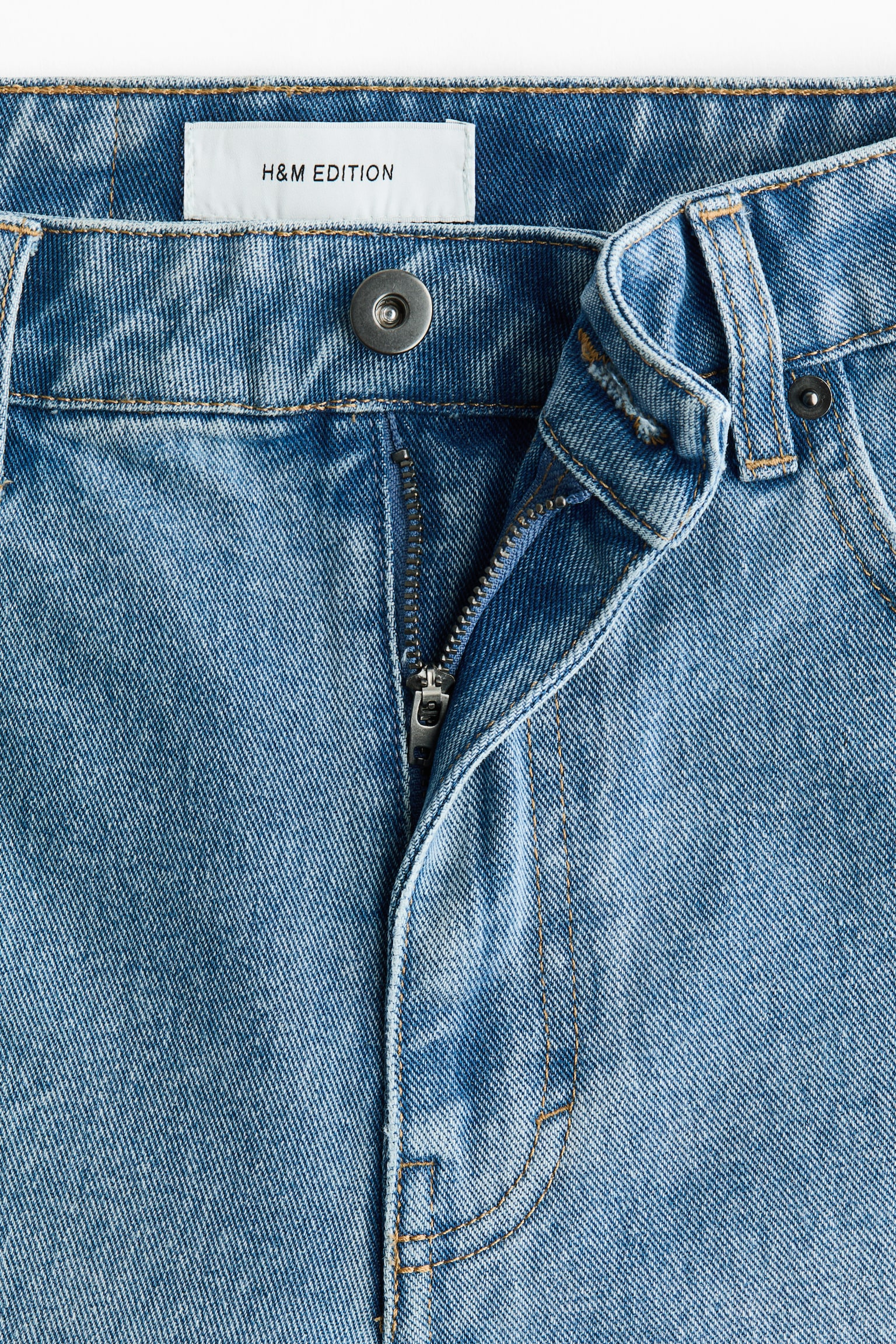 Женские джинсы H&M Straight Regular Waist, цвет: Джинсовый синий — фото 6