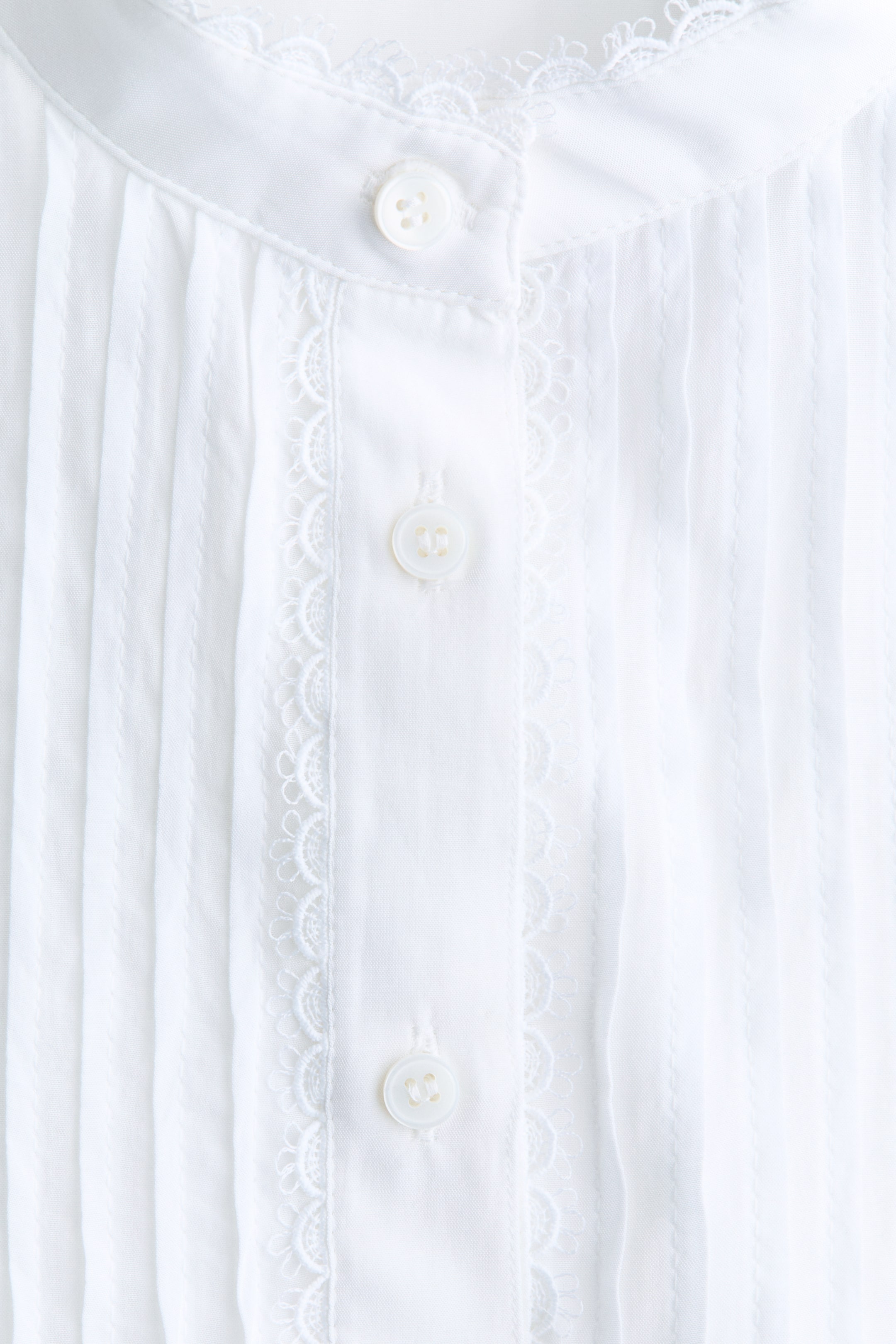 Lace-Inset Blouse