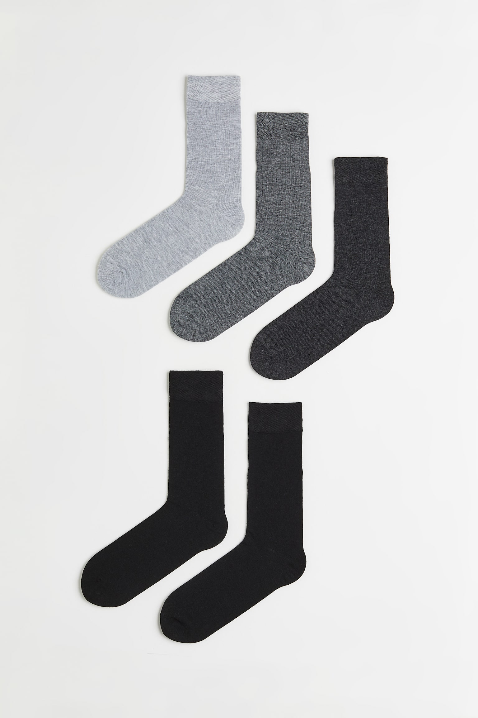 5-pack Socks - Grey/Black - 1