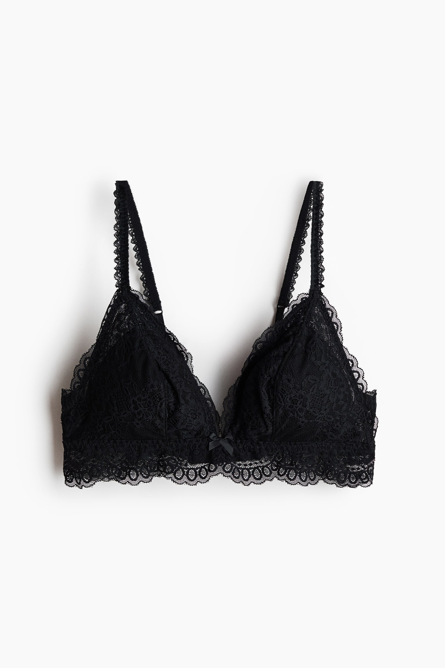 Padded soft lace bra - Black/Light dusty blue/Brown/Cream - 1