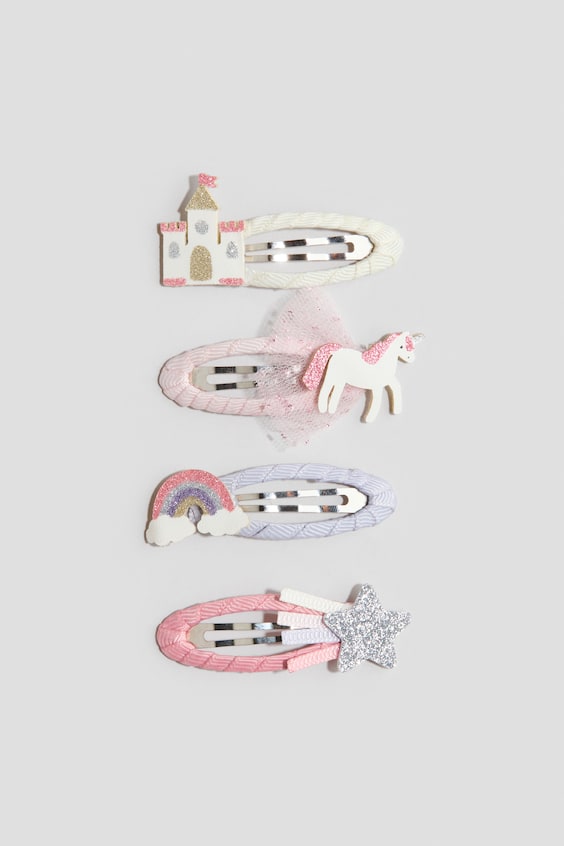 H&M 4-Pack Appliquéd Hair Clips