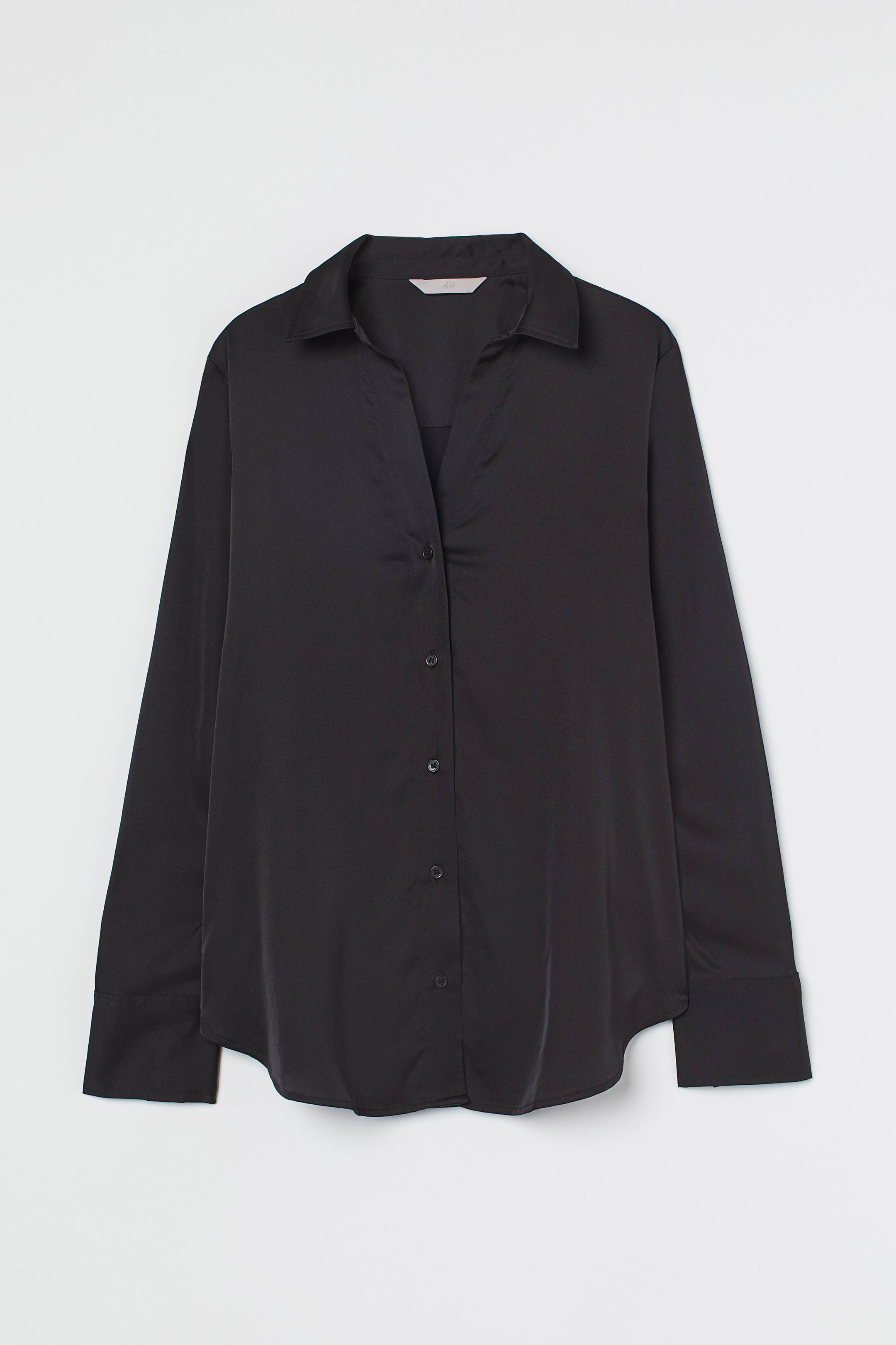 View larger image: V-Neck Blouse - Black - Ladies | H&M US 1