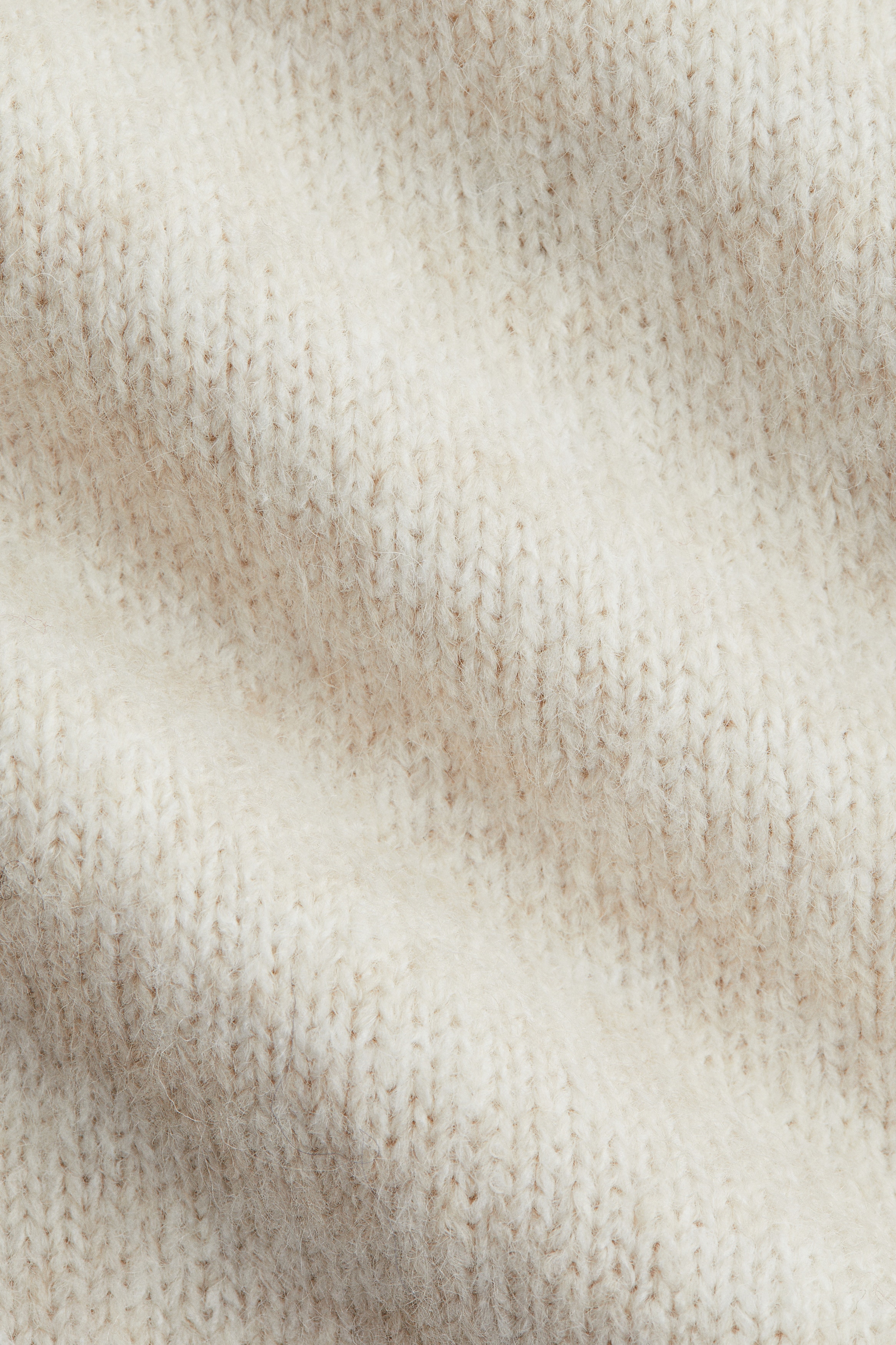 Knitted polo-neck top