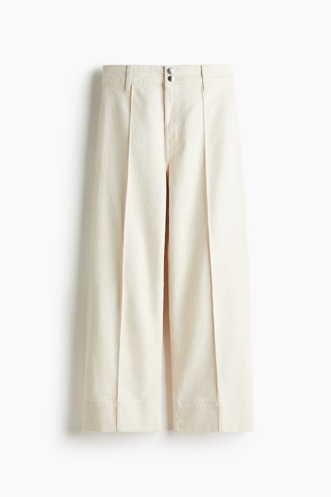 Wide High Ankle Jeans - Crema/Azul denim oscuro/Azul/Azul denim oscuro/Rosa coral claro - 1