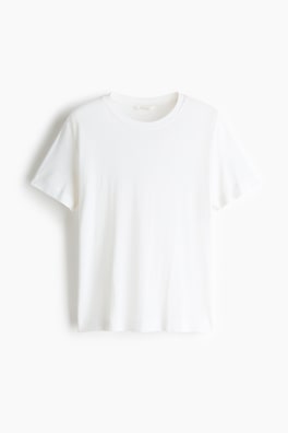 T-shirt i silkesmix