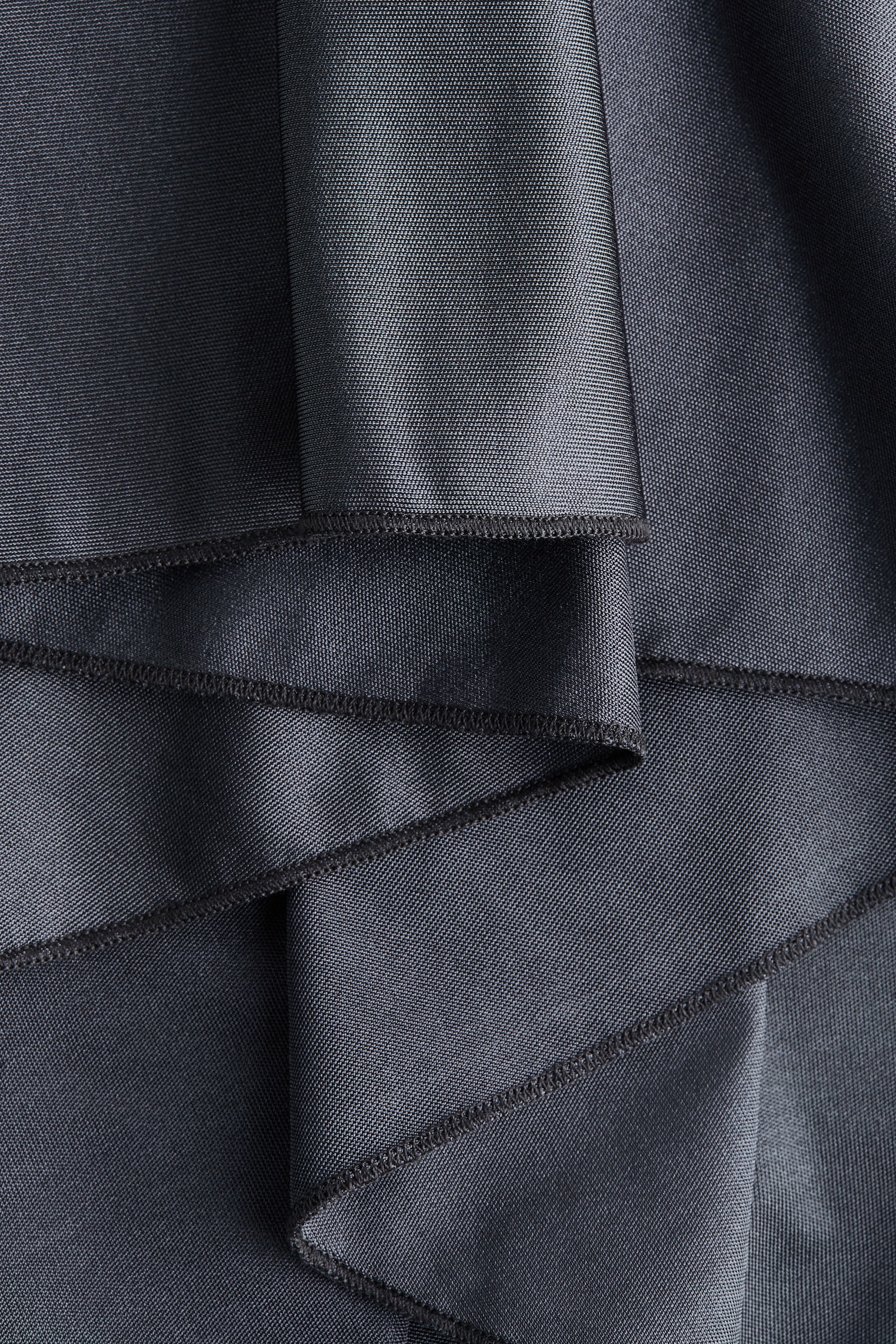 Asymmetric Cape Top - Dark gray/Dark brown - 2