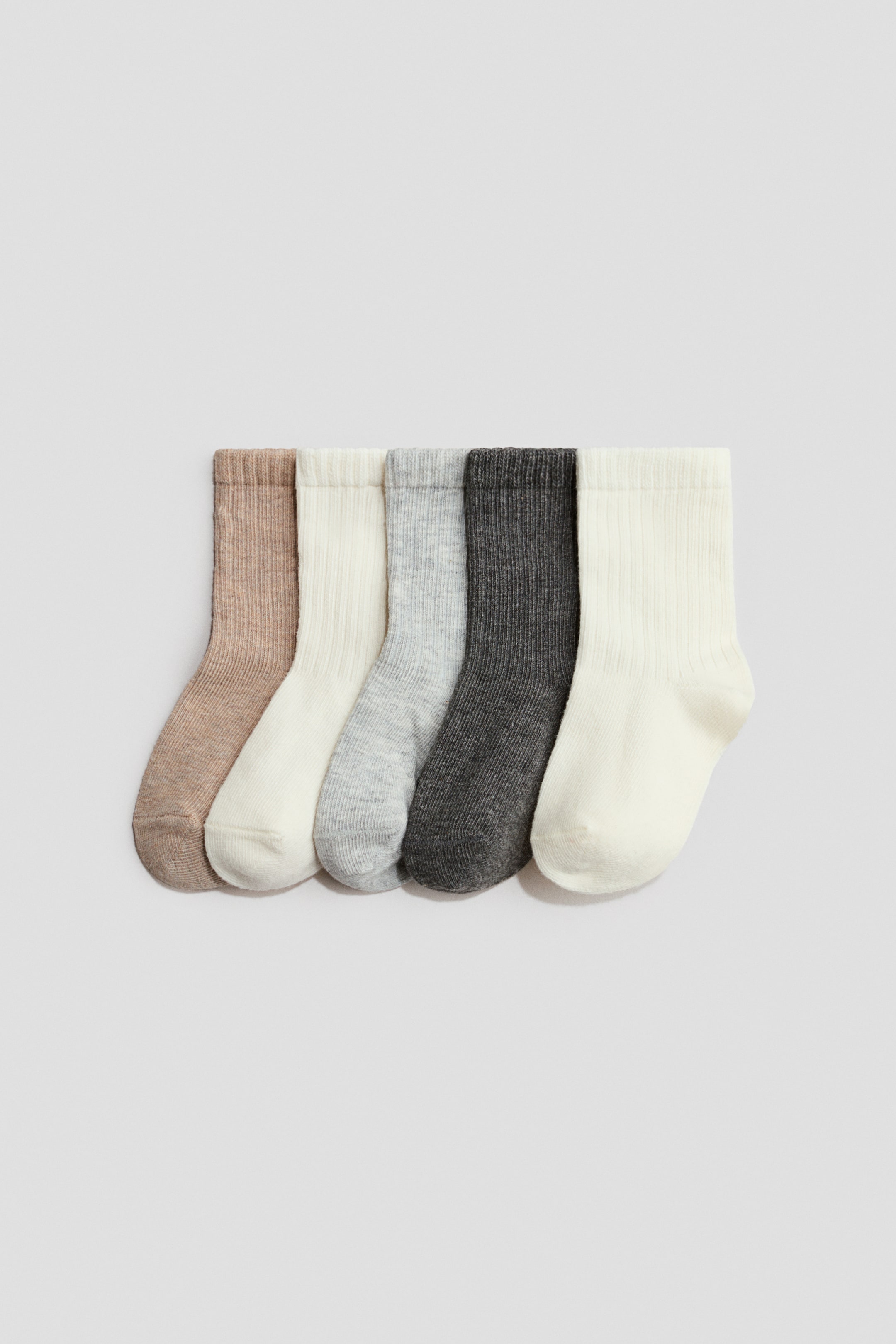 Ampliar la imagen: 5-pack de calcetines - Beige/Gris - Kids | H&M MX 1