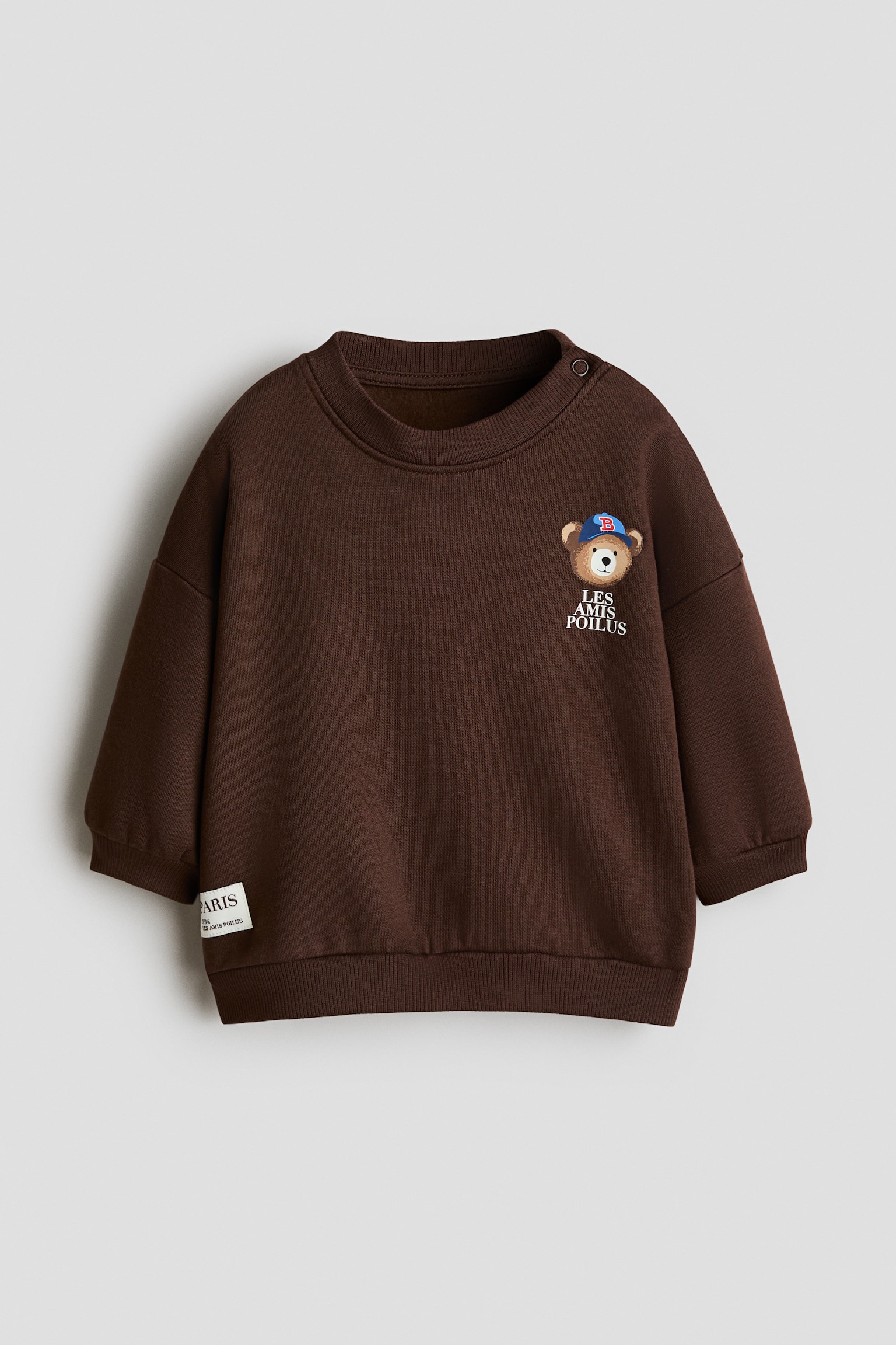Printed sweatshirt - Dark brown/Teddy bear/Navy blue/Little Bro/Light dusty blue/Boo!/Navy blue/Space/White/Cars/Dark red/NYC/Cream/Cars/Green/White/Light green/Dinosaur