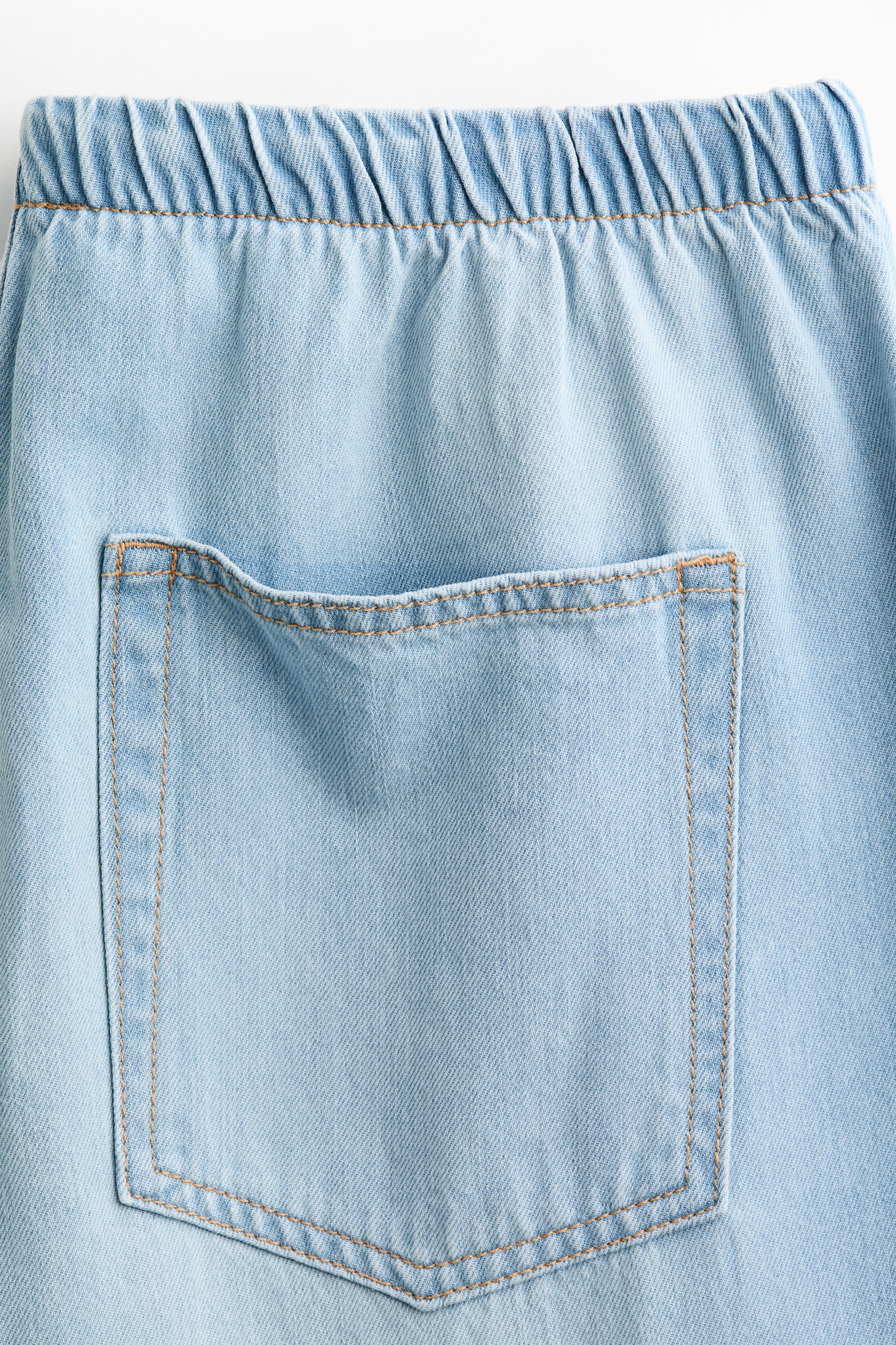 Denim Drawstring Pants