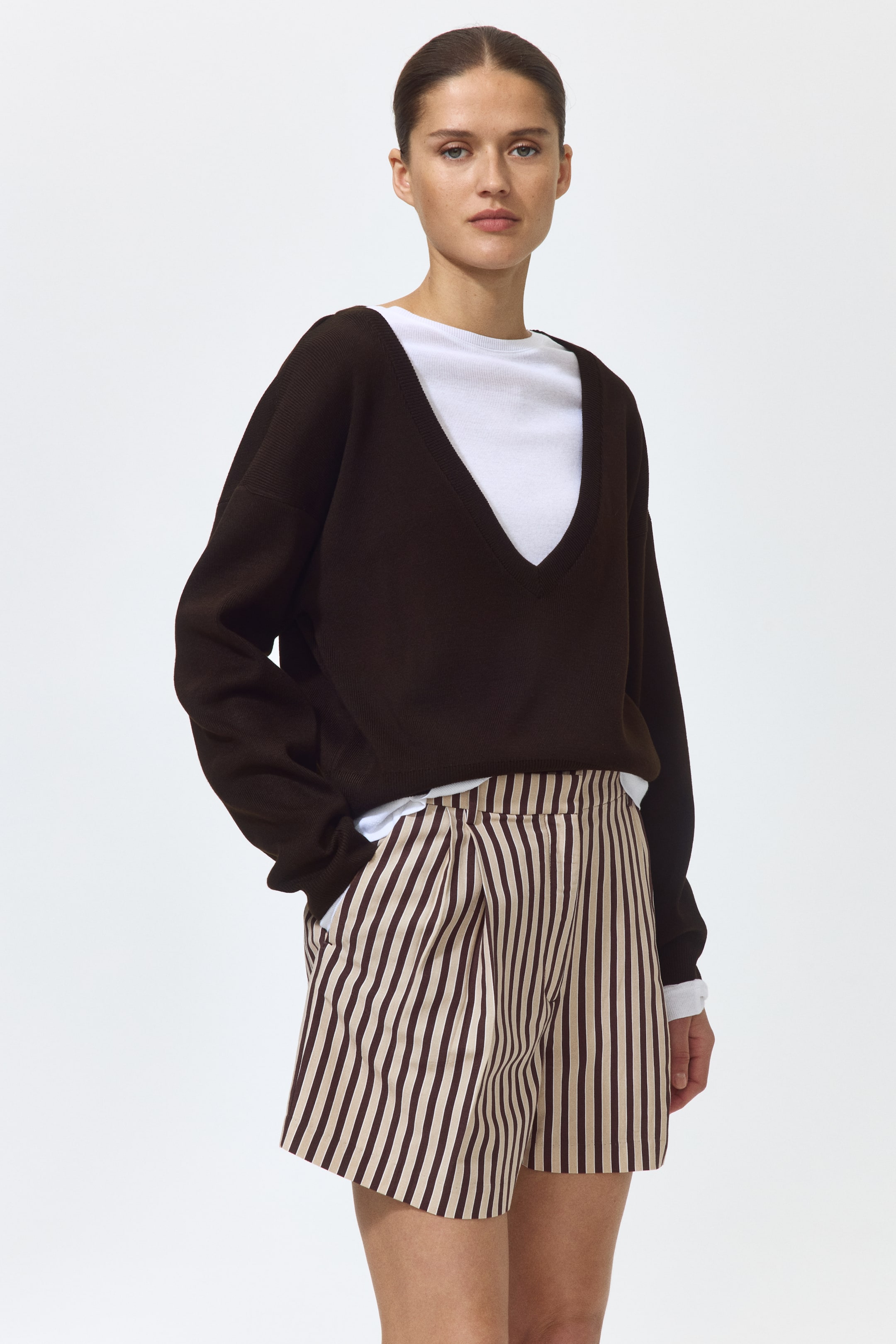 Dressy Linen-Blend Shorts