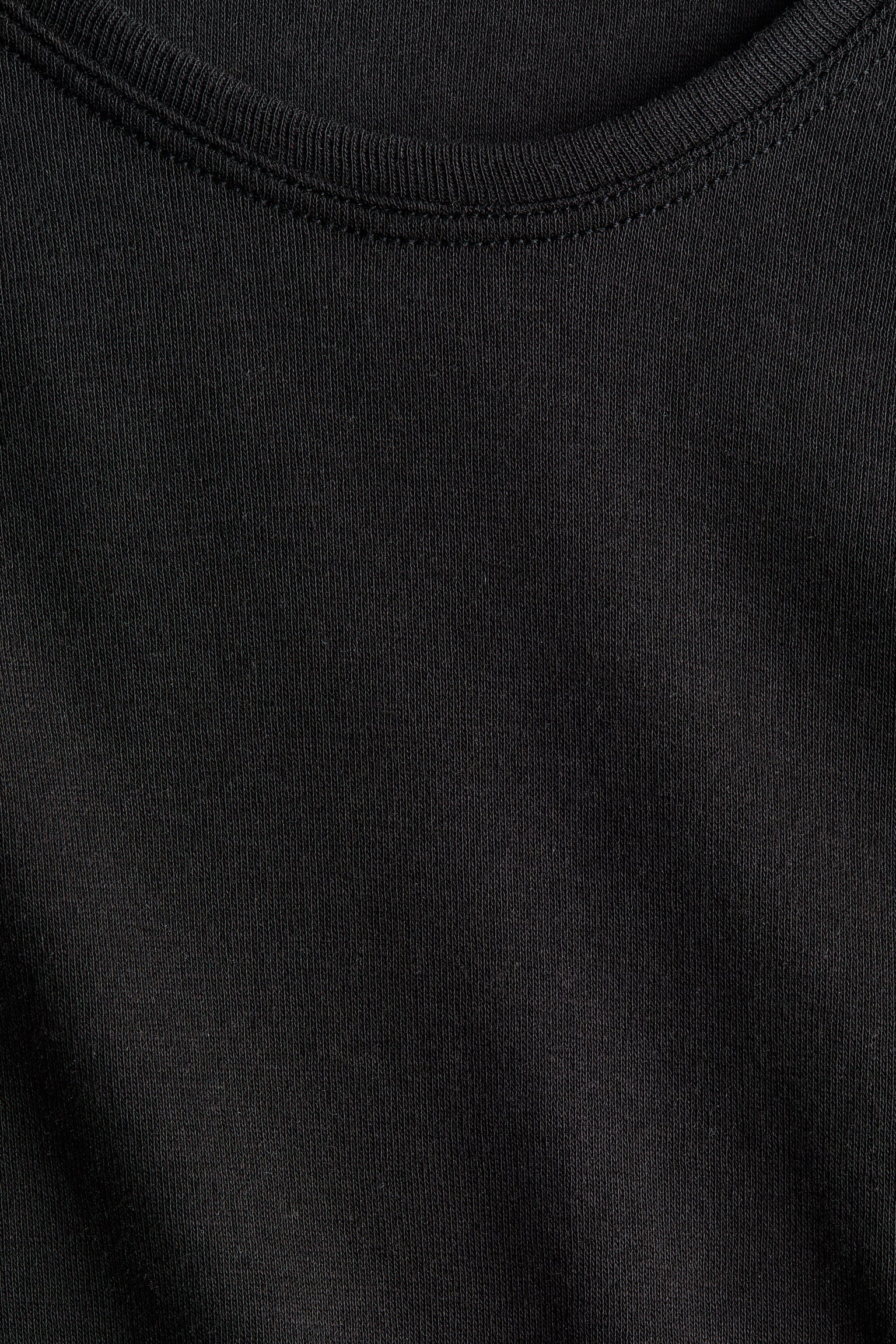 Top con cuello redondeado en algodón pima - Negro/Azul/Rojo - 4