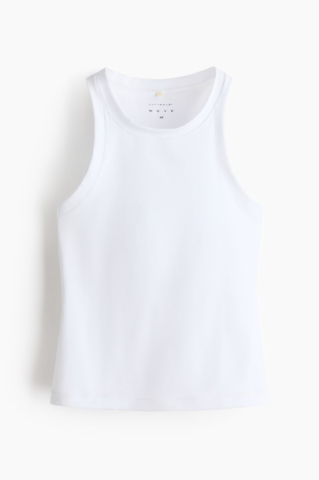 Camisole de sport près du corps SoftMove🅪 - Blanc/Noir - 1