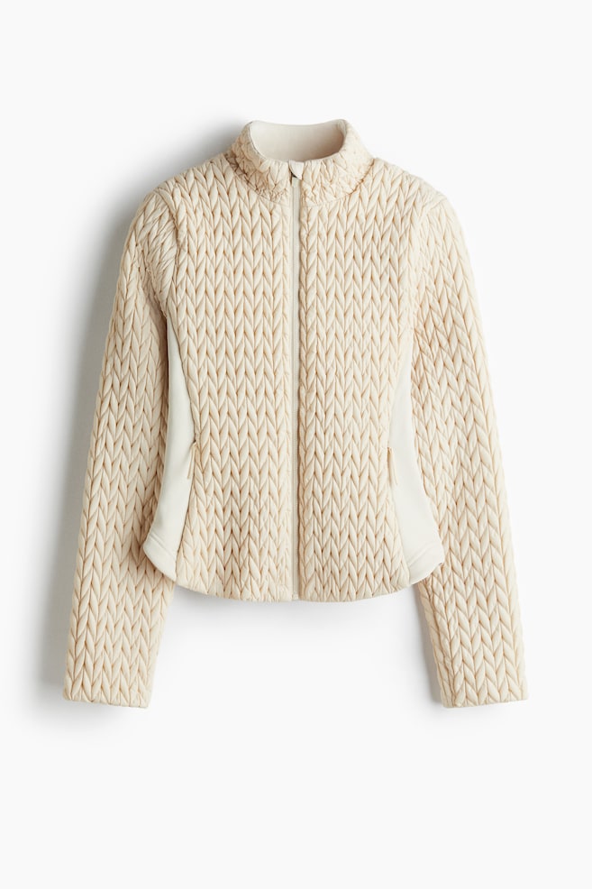 Wattierte Unterziehjacke mit ThermoMove™ - Cremefarben - 1