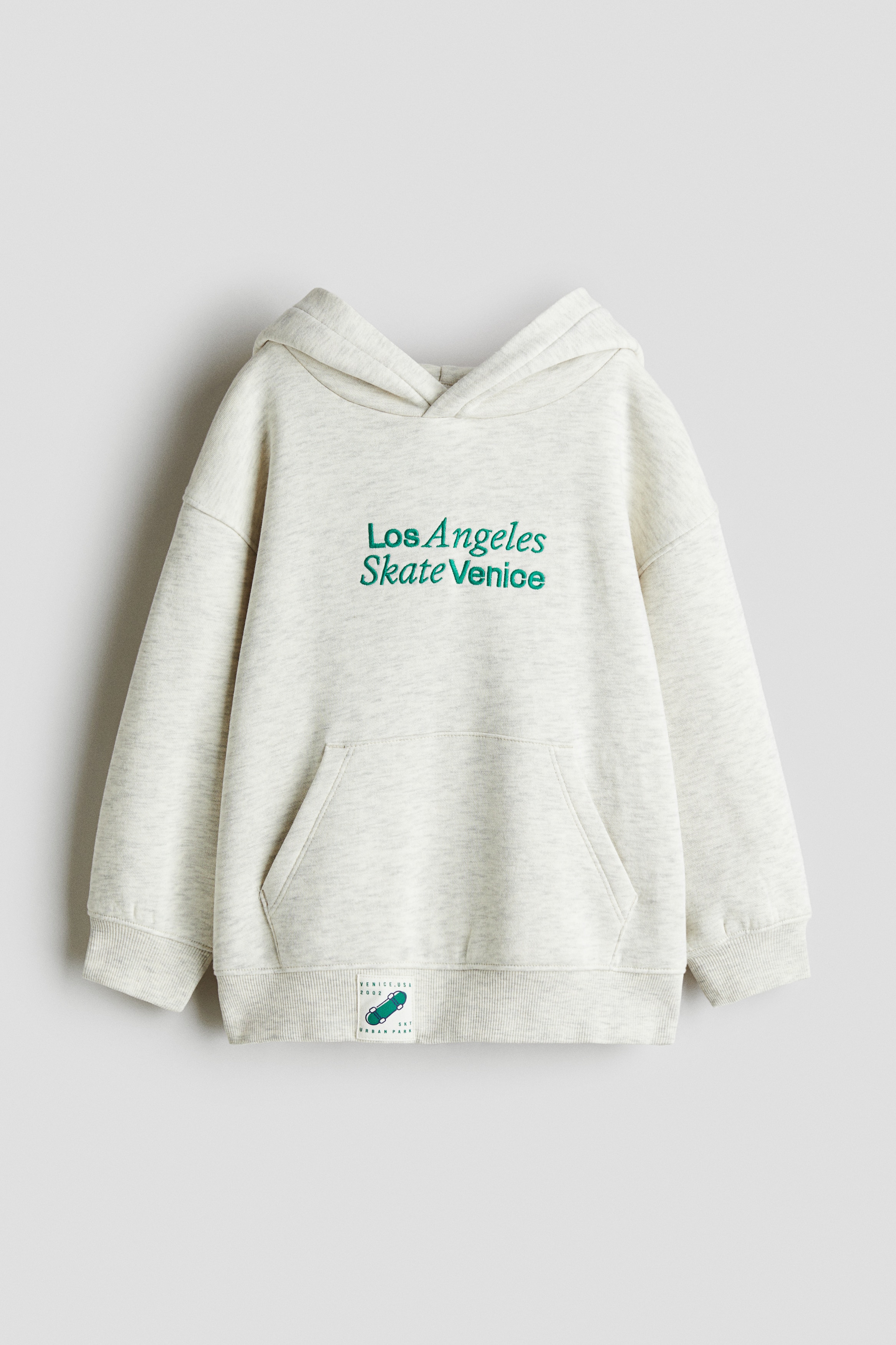 Hettegenser med trykk - Creammelert/Los Angeles