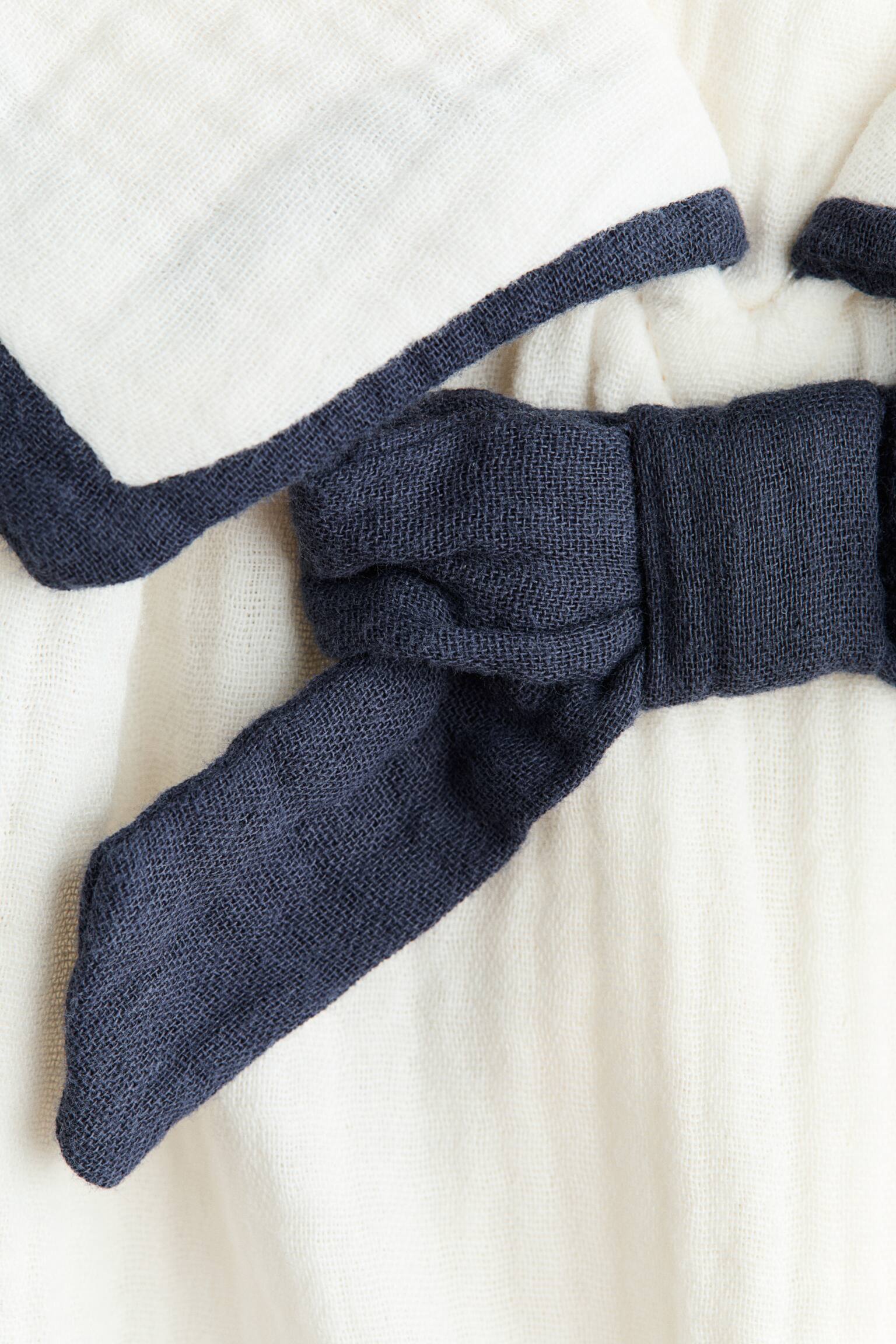 2-piece cotton muslin set - White - 2