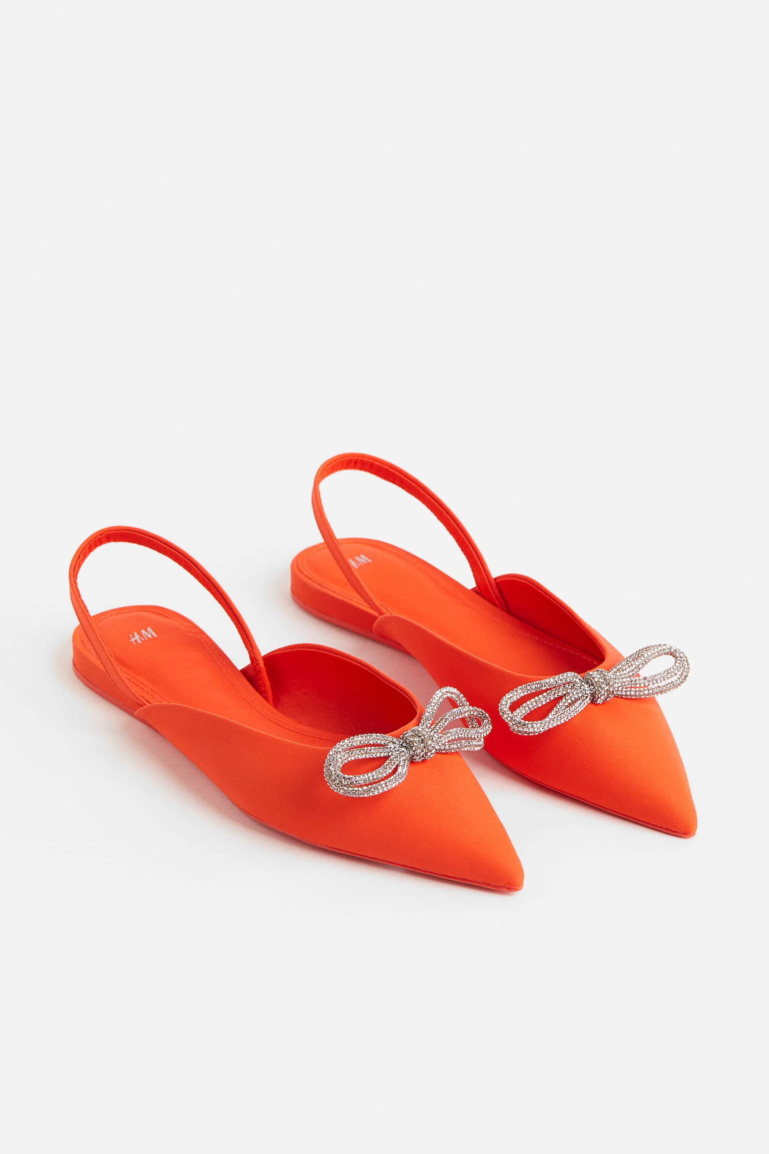 Bow Detail Slingbacks - Orange/Purple - 4