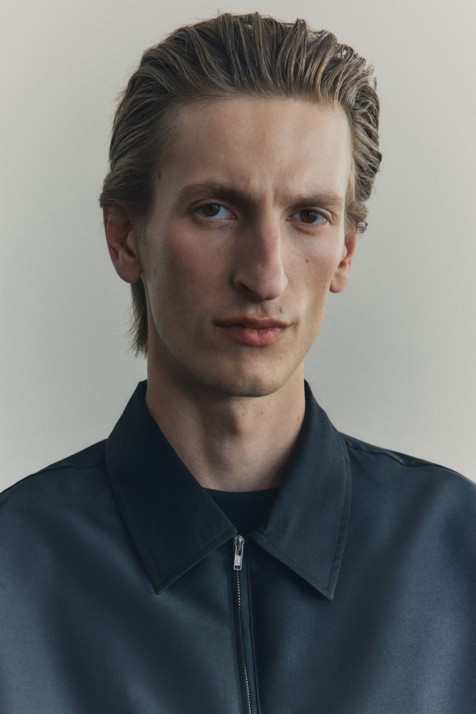 Kurtka koszulowa Loose Fit - Czarny - 4