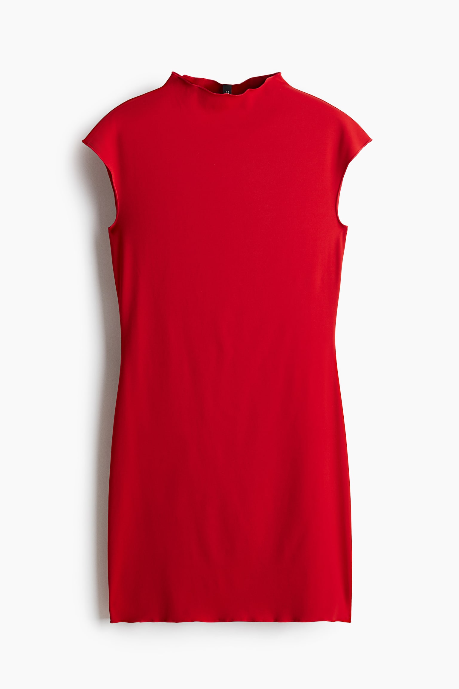 Jersey bodycon mini dress - Red/Black/Black - 2