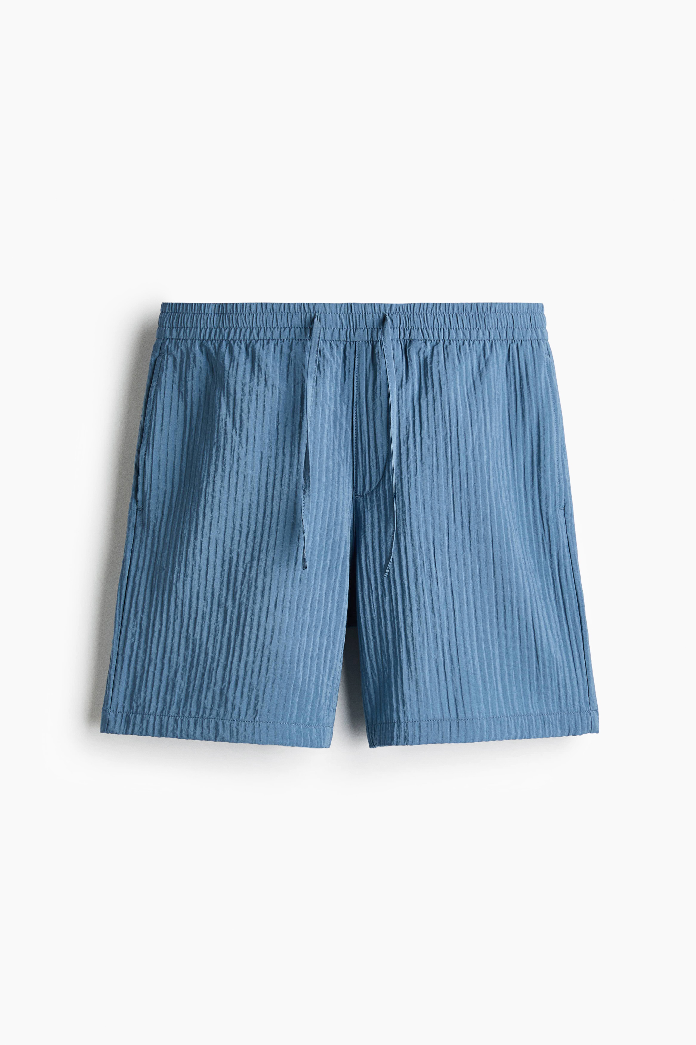 Relaxed Fit Textured shorts - Light dusty blue/Burgundy/White/Black/Khaki green