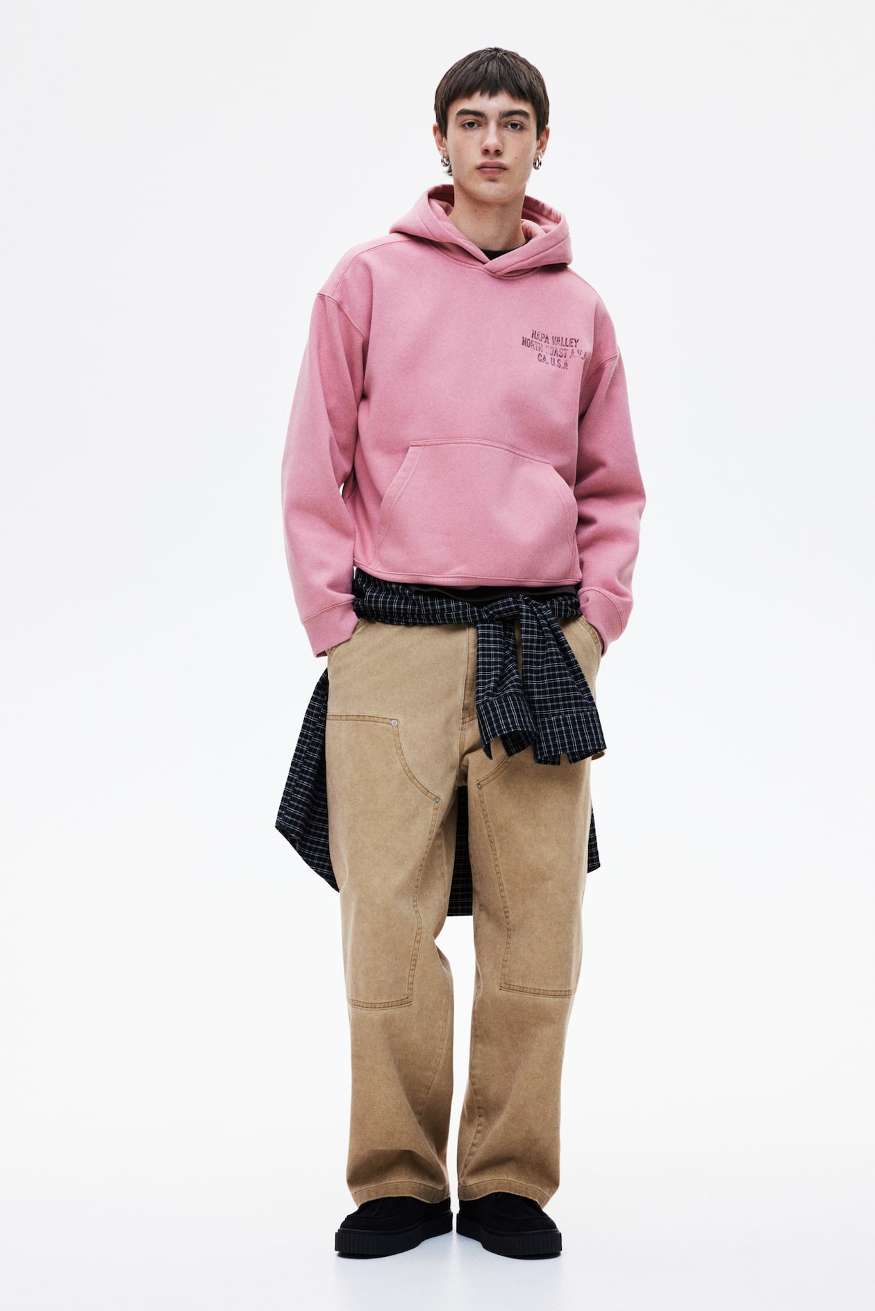 Baggy Fit Carpenter Pants Beige Men H&M AU