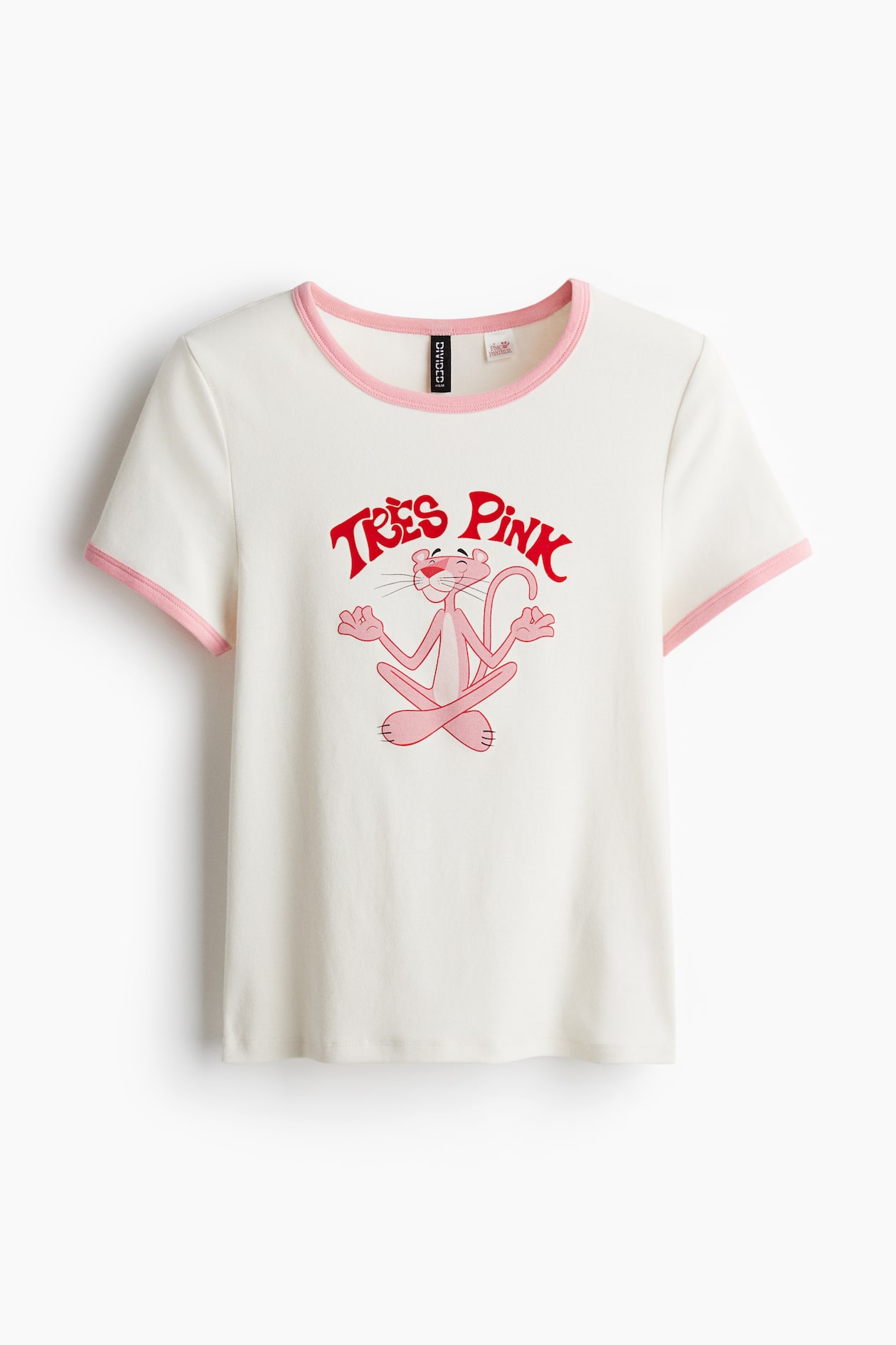 プリントTシャツ - クリーム／ピンクパンサー - レディース | H&M JP