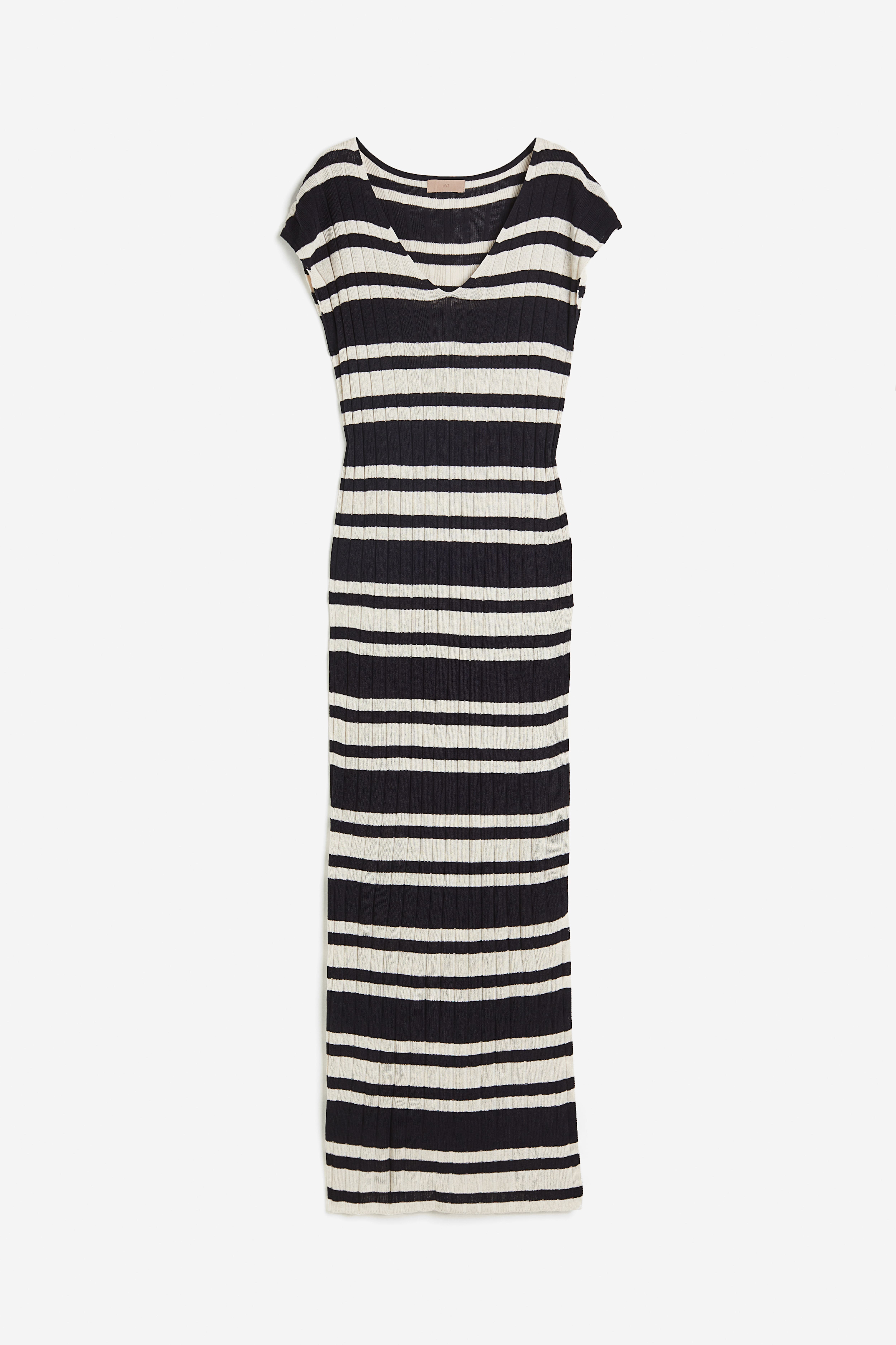 H & m striped dress hotsell