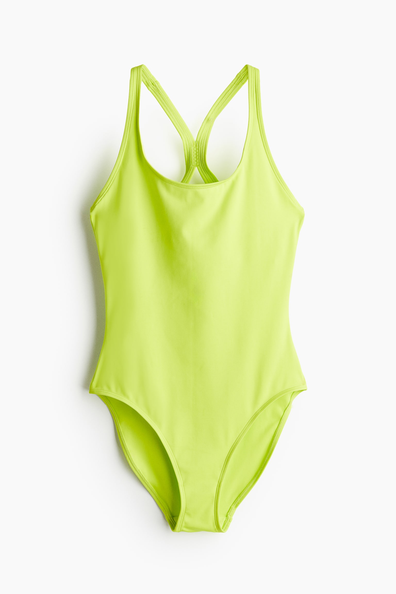 Activewear Swimsuit - Neon green/Black/Dark khaki green - 2