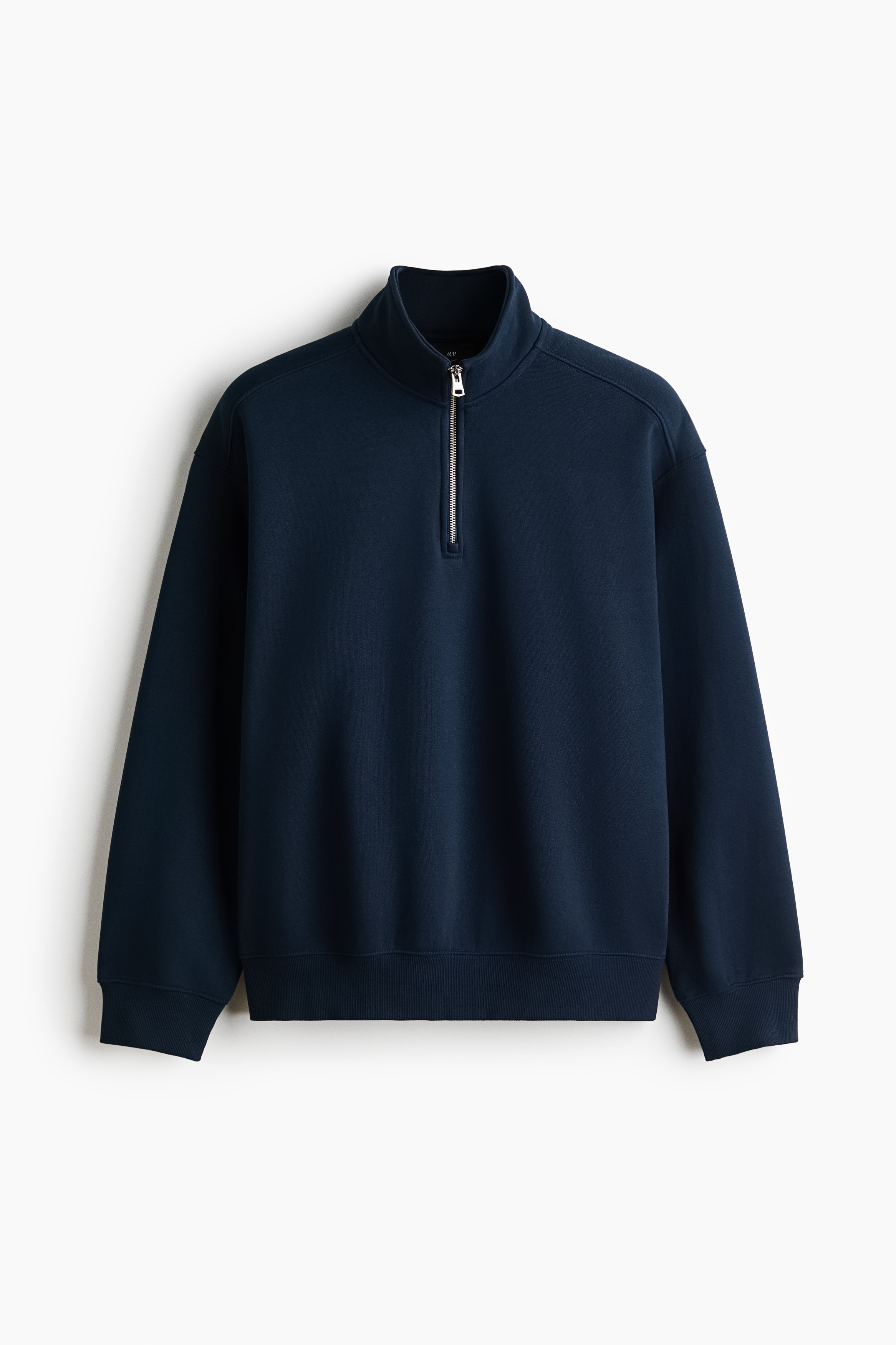Vetoketjullinen collegepusero Loose Fit - Laivastonsininen/Tummanharmaa/Harmaameleerattu/Kermanvaalea/Musta/Valkoinen
