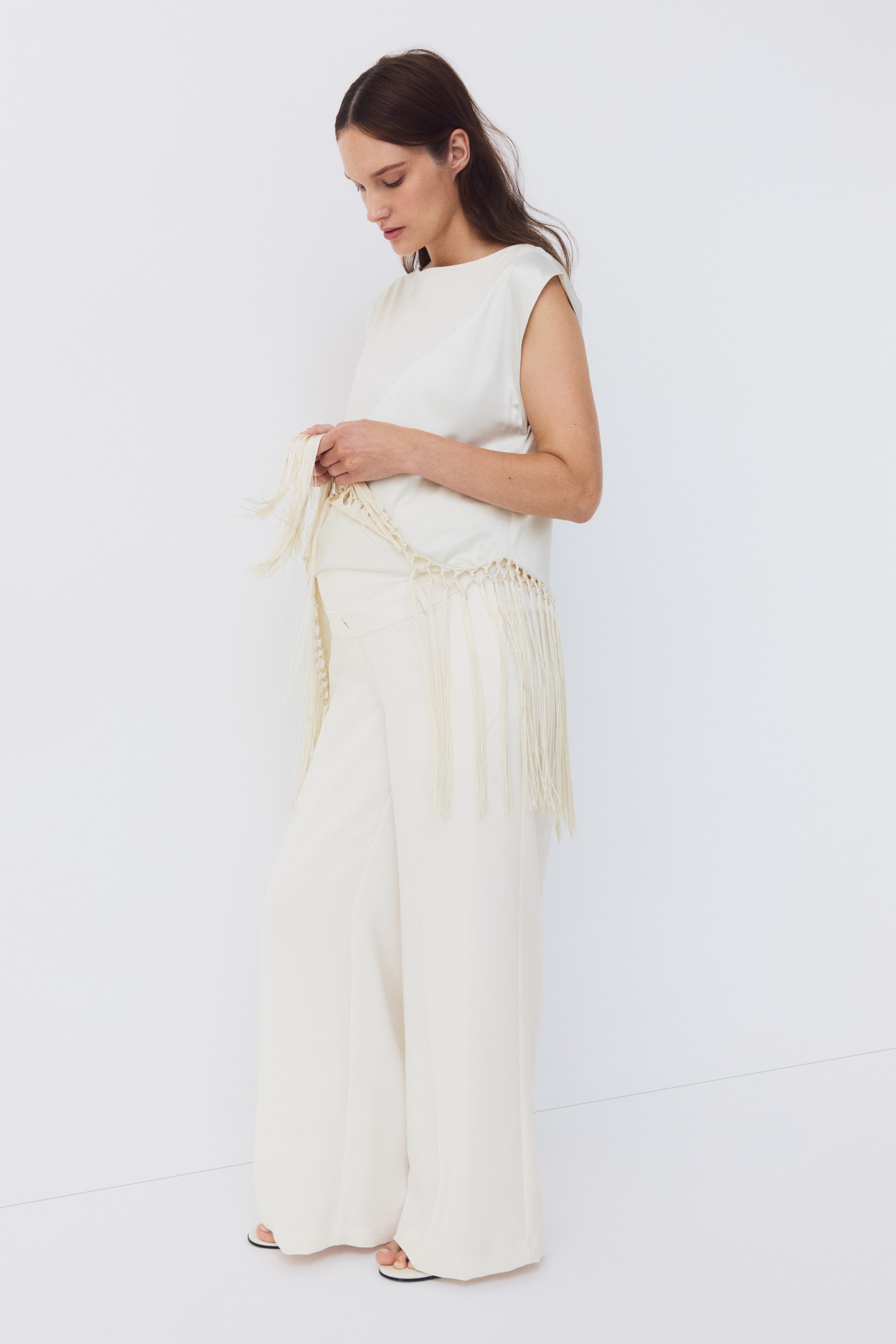 MAMA Wide-Leg Dress Pants