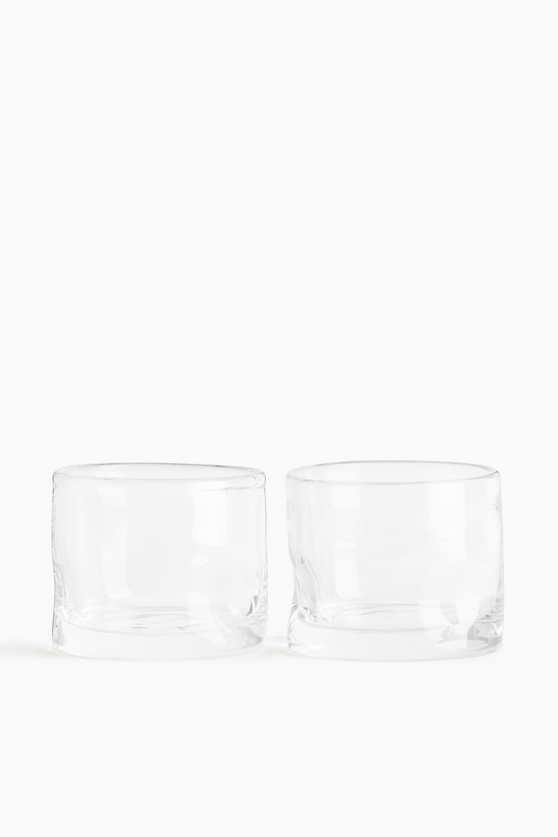 Pack de 2 vasos bajos - Transparente