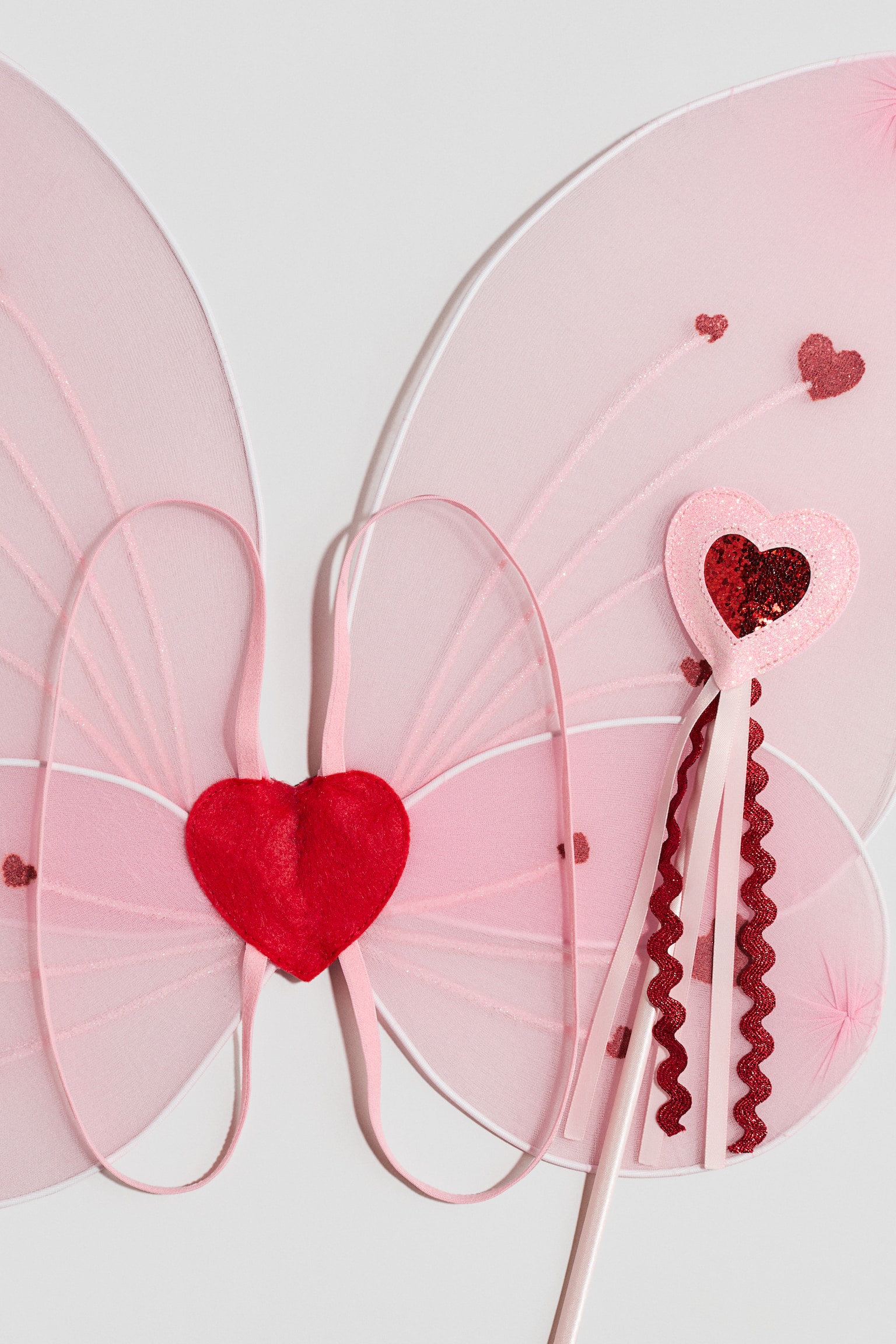 2-piece fancy dress wings set - Pink/Light beige/Gold-coloured - 4