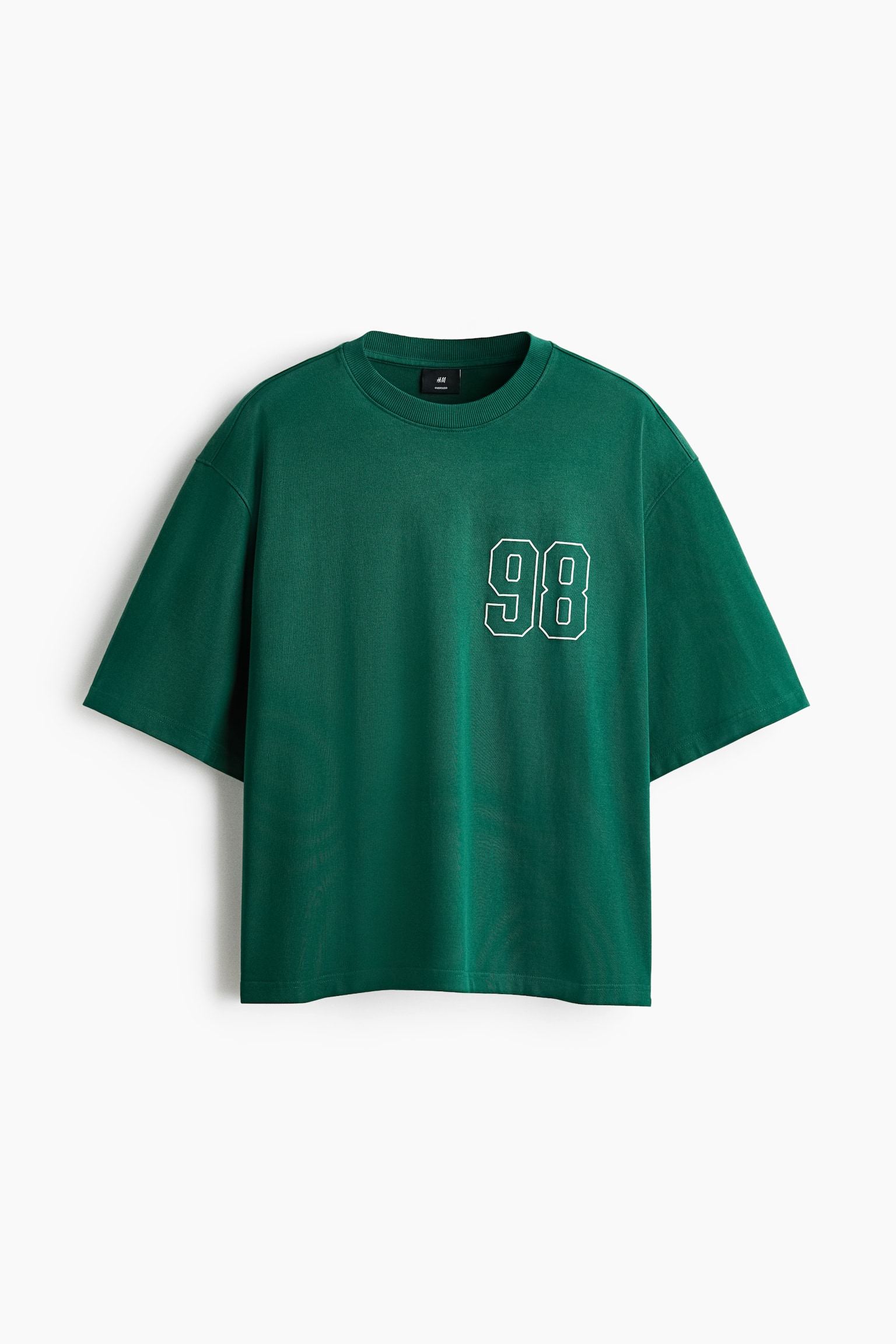 T-shirt Oversized Fit με στάμπα - Σκούρο πράσινο/98/Μαύρο/Λευκό/Sports Archives - 1