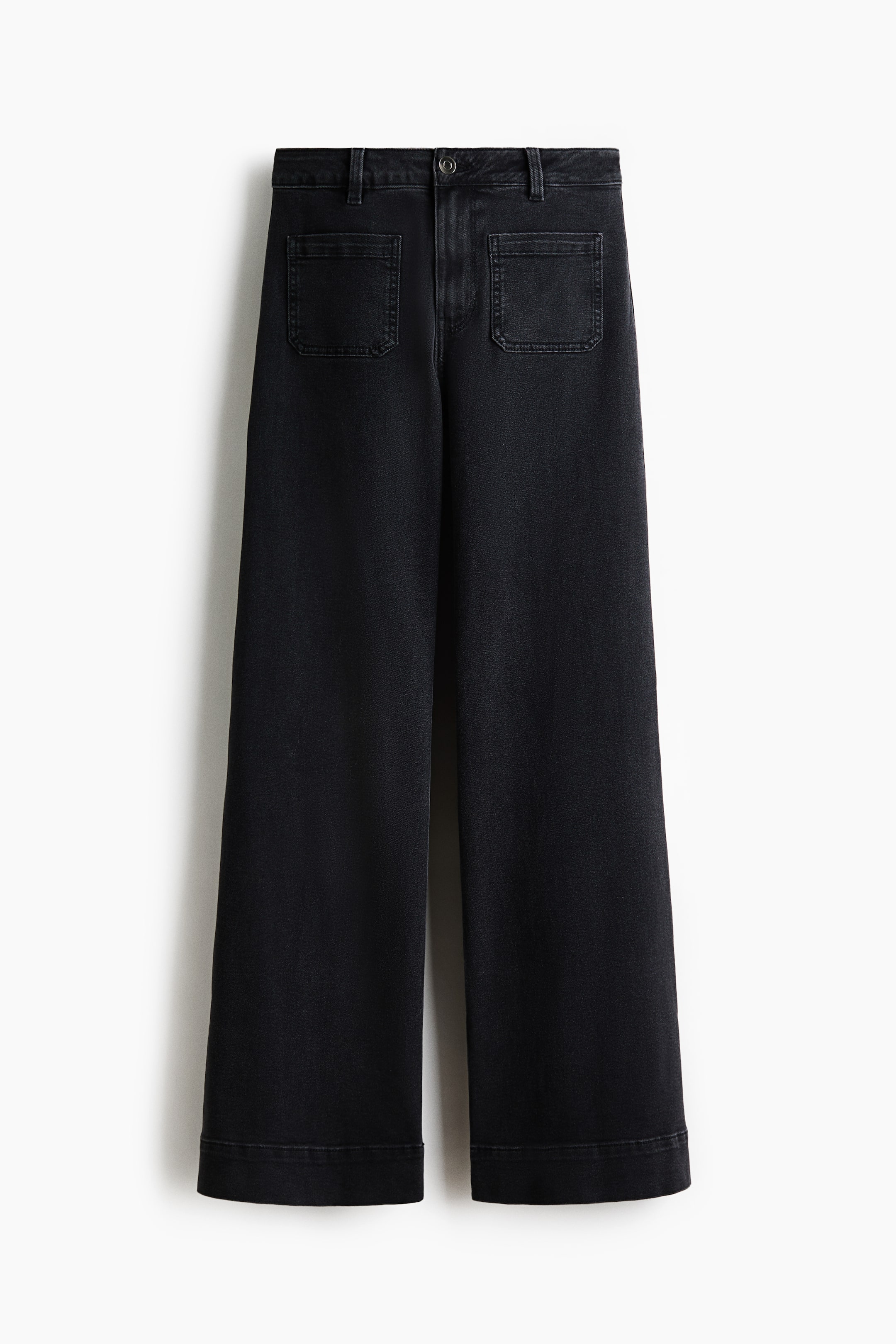 Jean large taille haute
