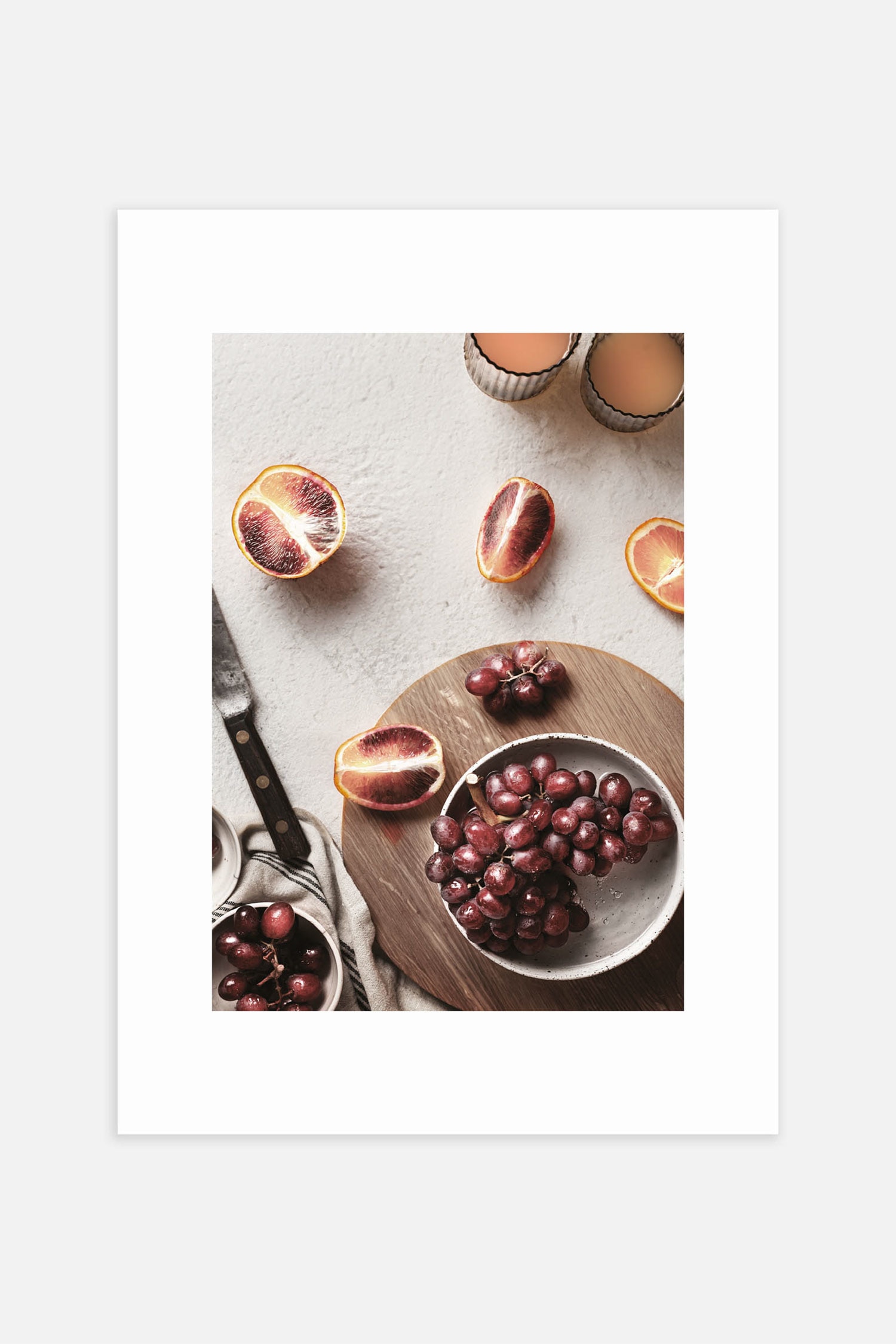 Christmas Poster - Red Fruits On A Table/Merry Kissmas/Eat Drink Sleep Repeat/Christmas Celebration
