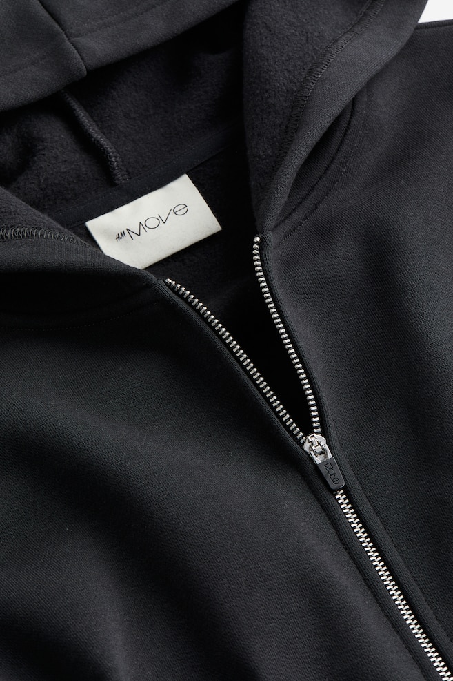 Hooded Jacket - Black/Light gray melange - 5